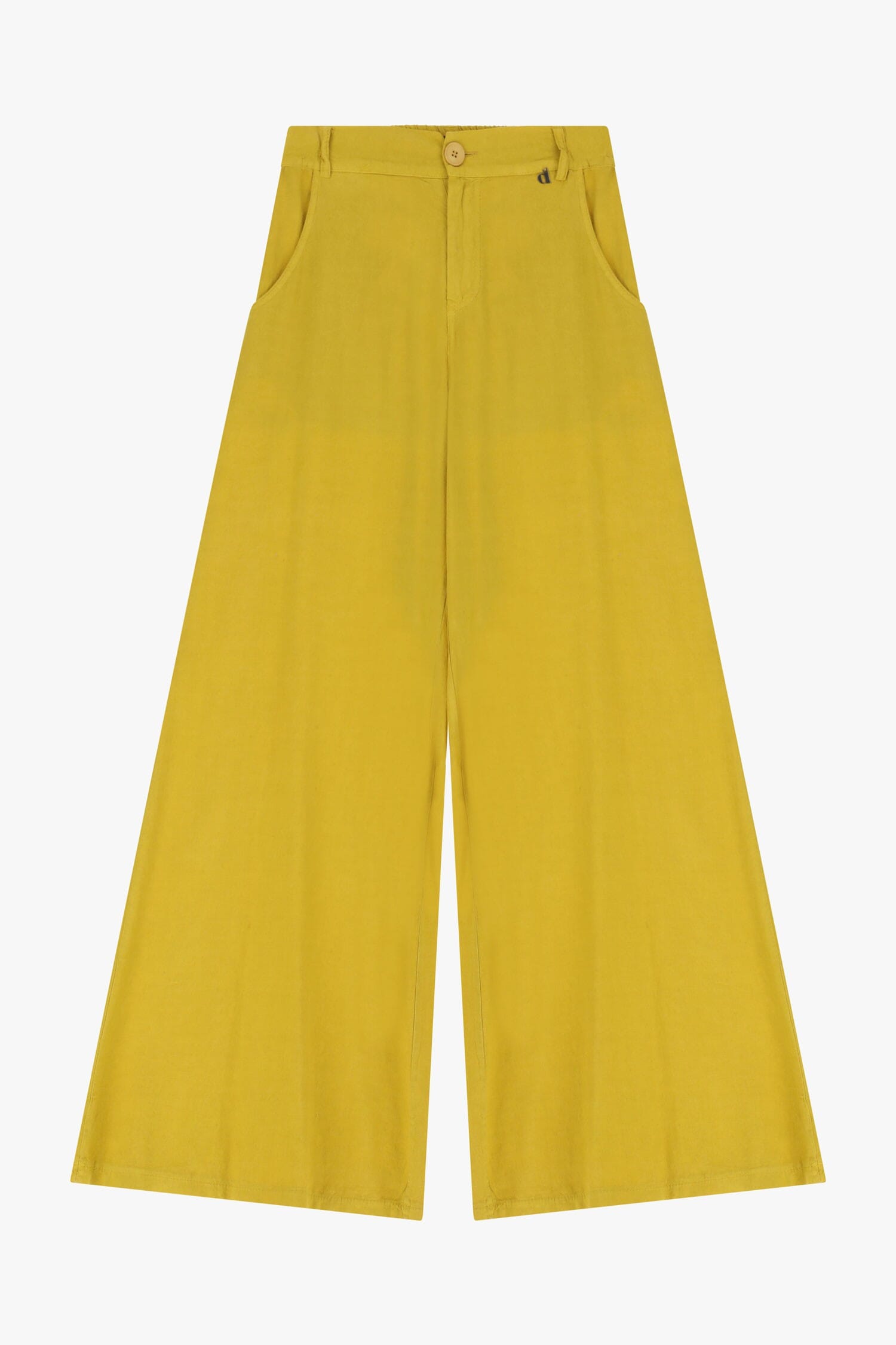 Dixie Wide Leg Trousers With Buttons