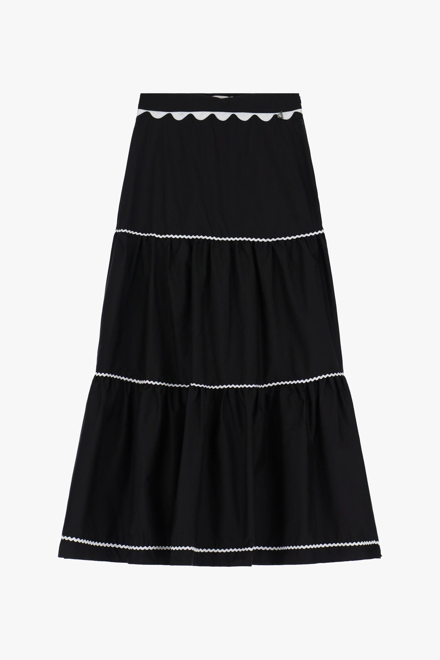 Dixie Embroidered Detail Flared Skirt