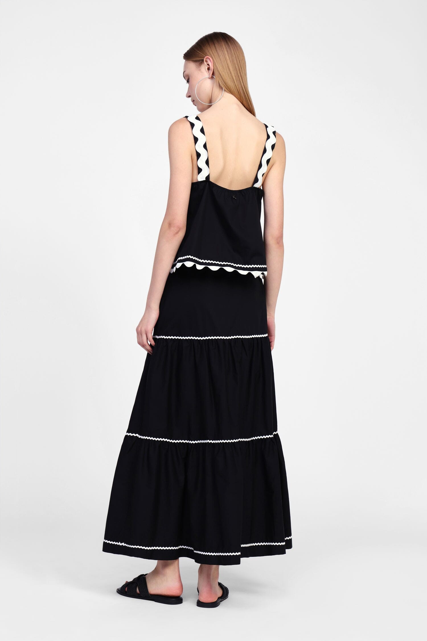 Dixie Embroidered Detail Flared Skirt