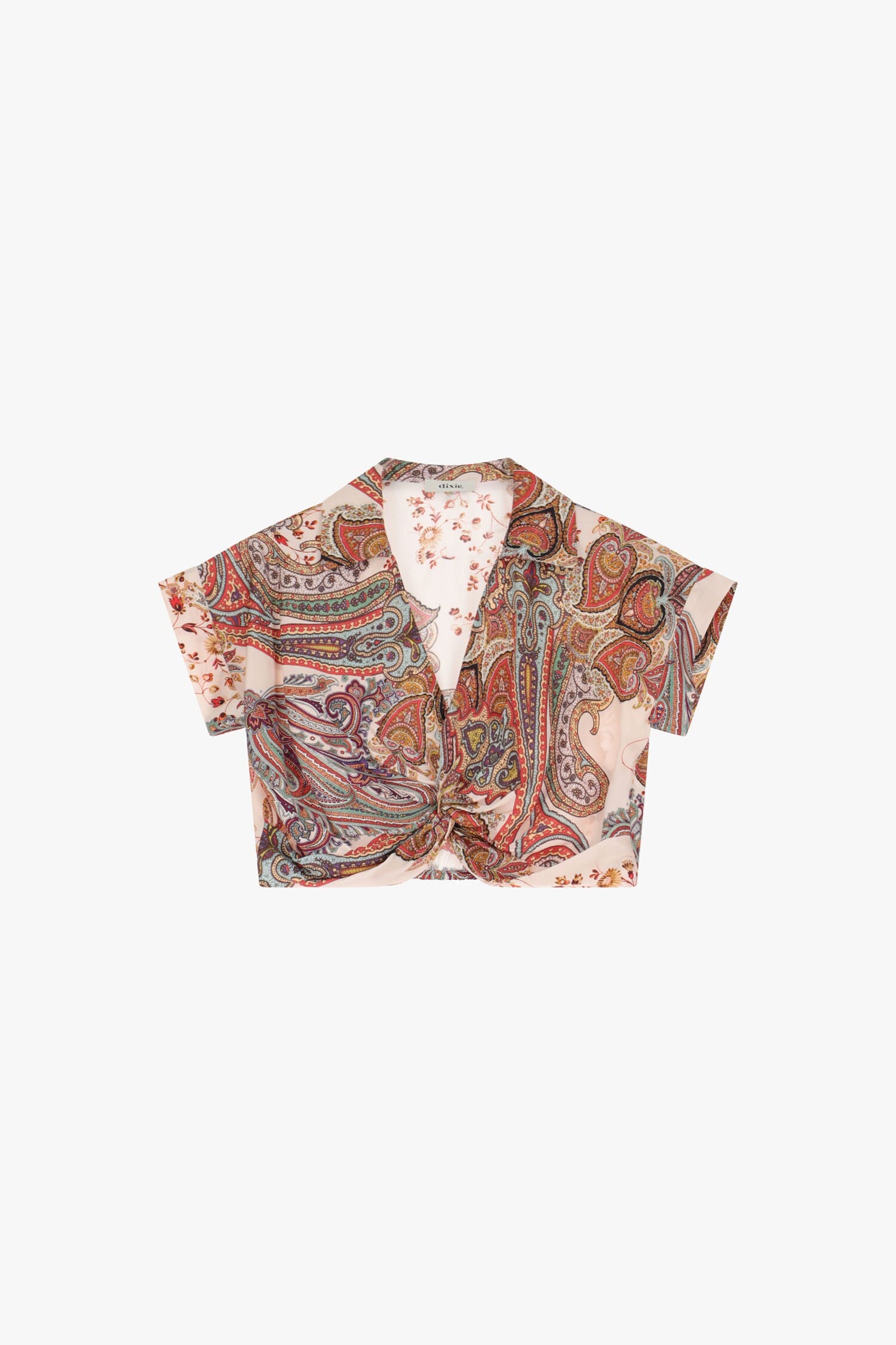 T-Shirt A Maniche Corte Con Nodo Dixie