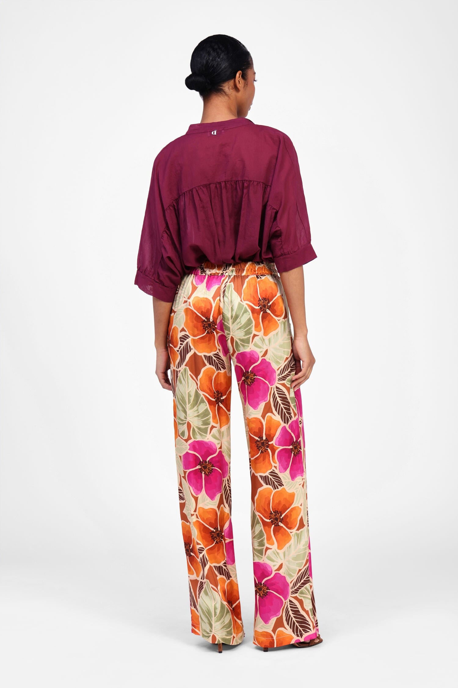 Pantaloni Ampi Con Stampa Floreale Dixie