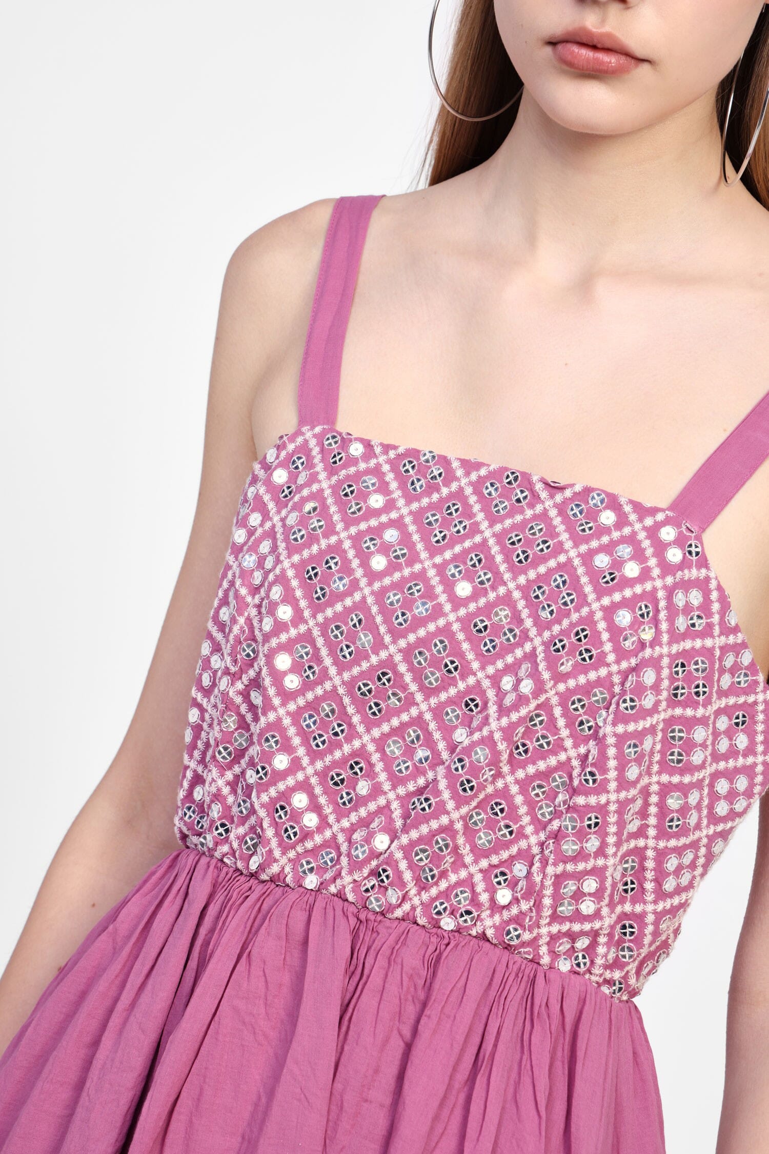 Abito Corto Con Spalline E Stampa Dixie