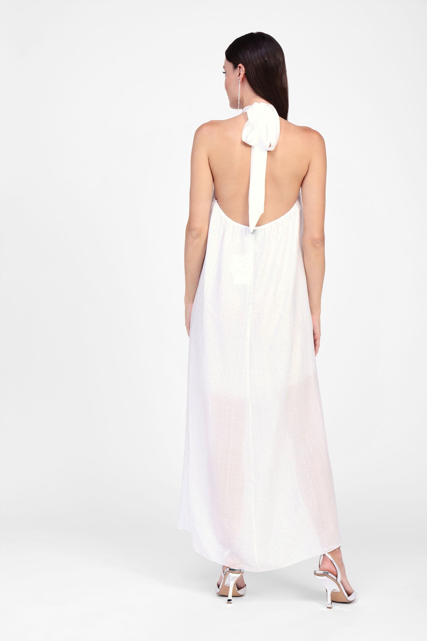 Vestito Lungo Con Collo Allacciato Dixie