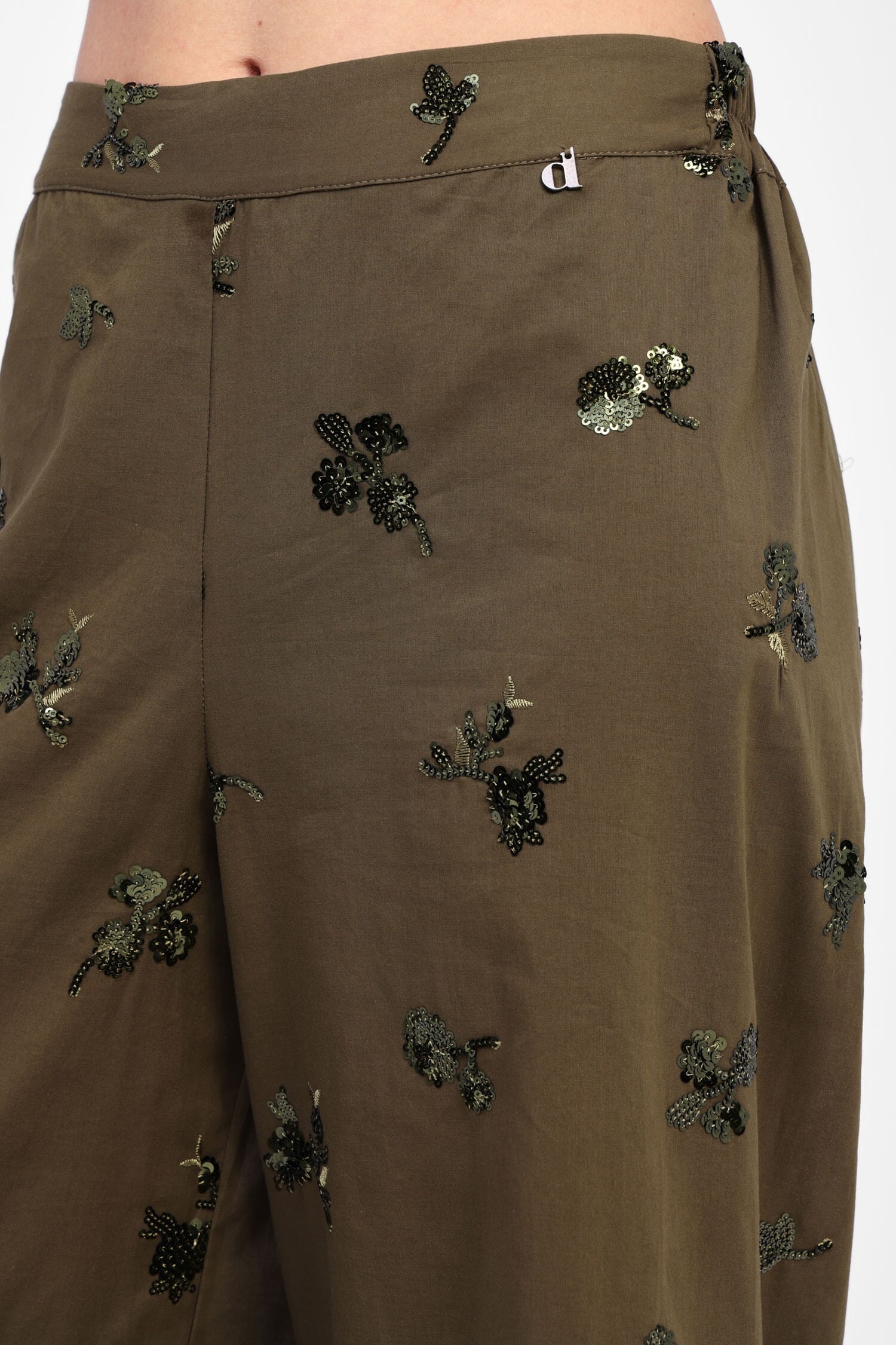 Pantaloni Ampi Con Dettagli Floreali Dixie