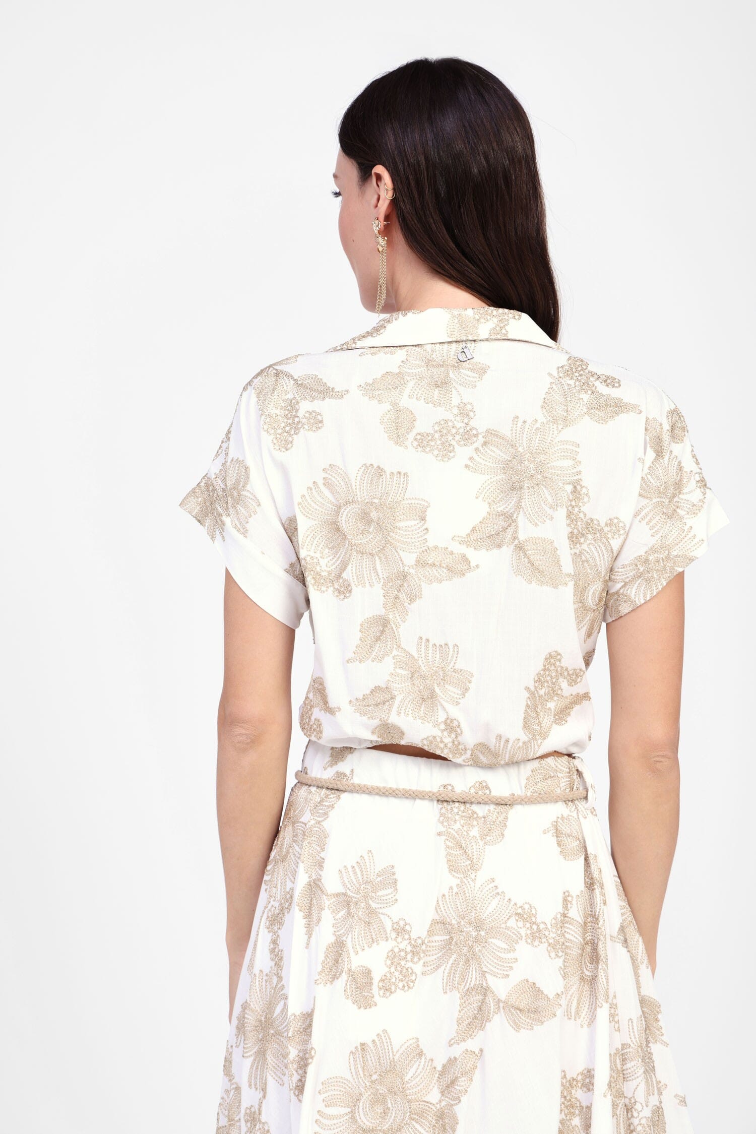 Camicetta A Maniche Corte Con Motivo Dixie