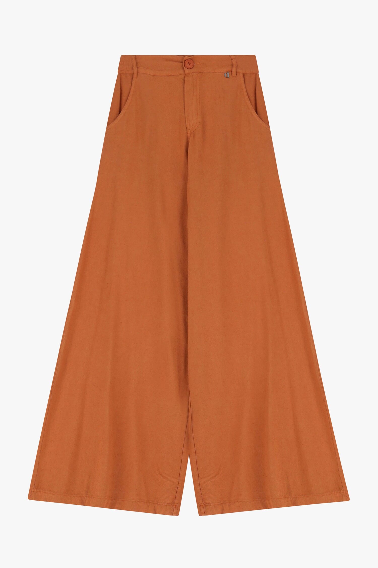 Dixie Wide Leg Trousers With Buttons