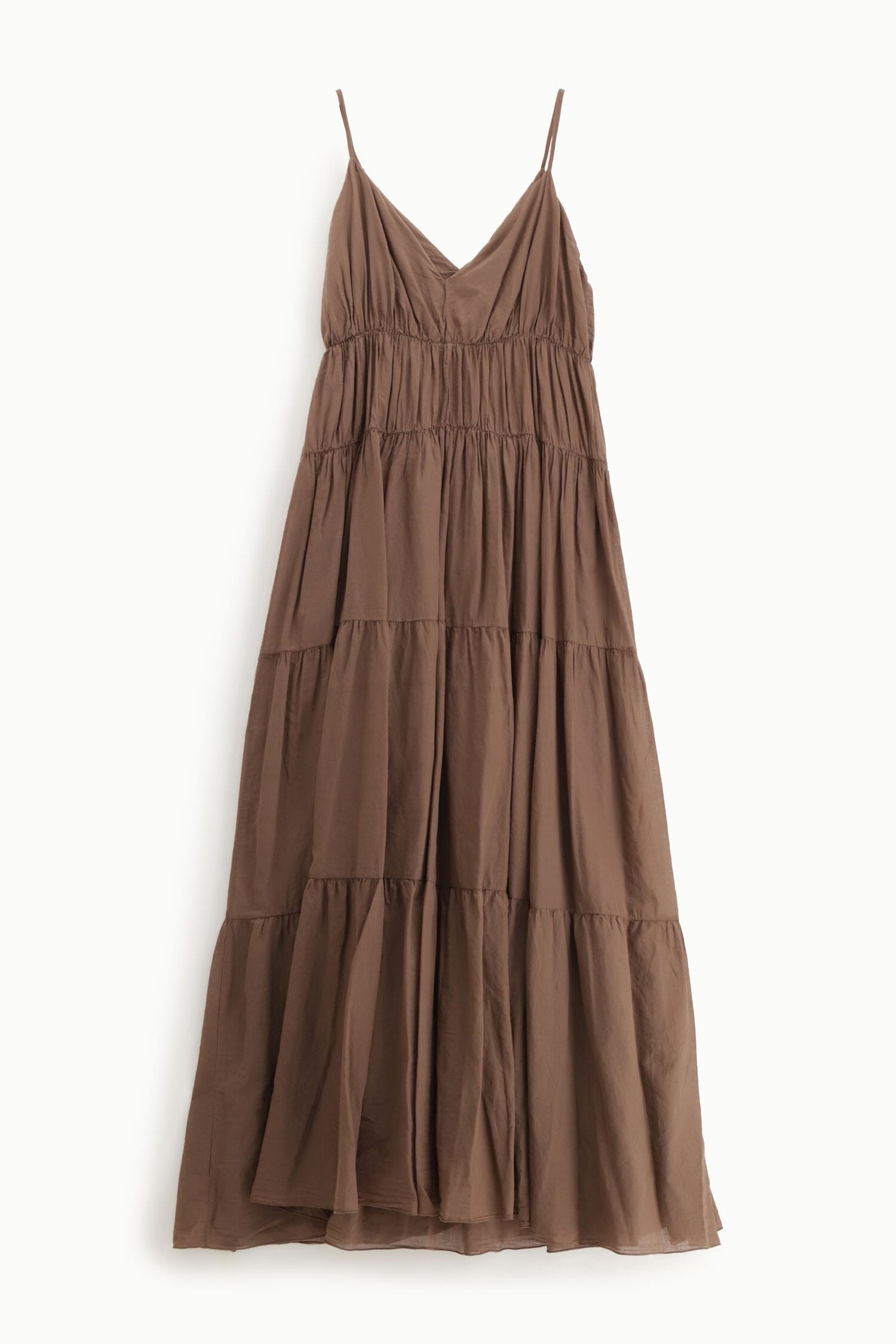 Abito Lungo Con Spalline E Balze Dixie