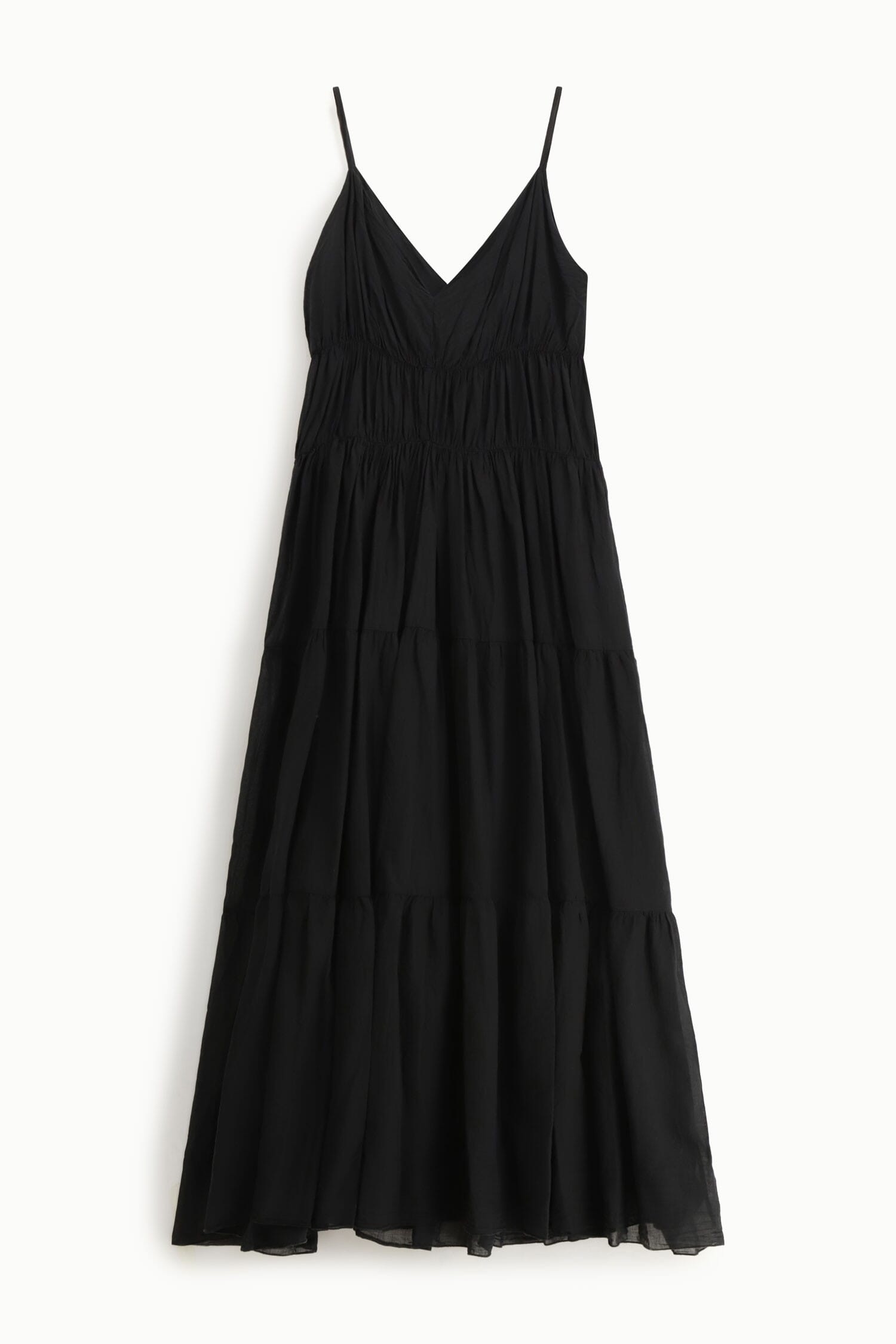 Abito Lungo Con Spalline E Balze Dixie