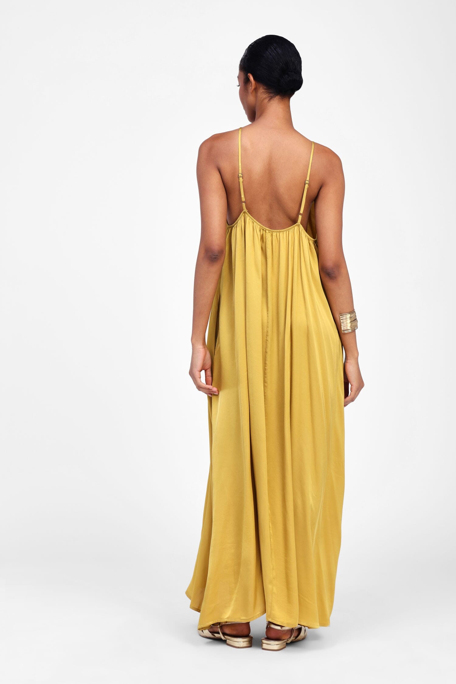 Vestito Lungo Con Spalline Sottili Dixie