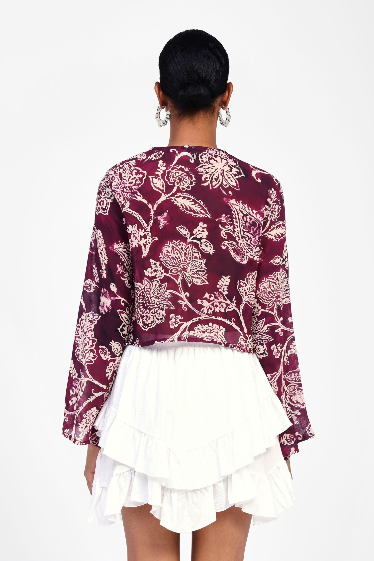 Top A Maniche Larghe Con Motivo Dixie