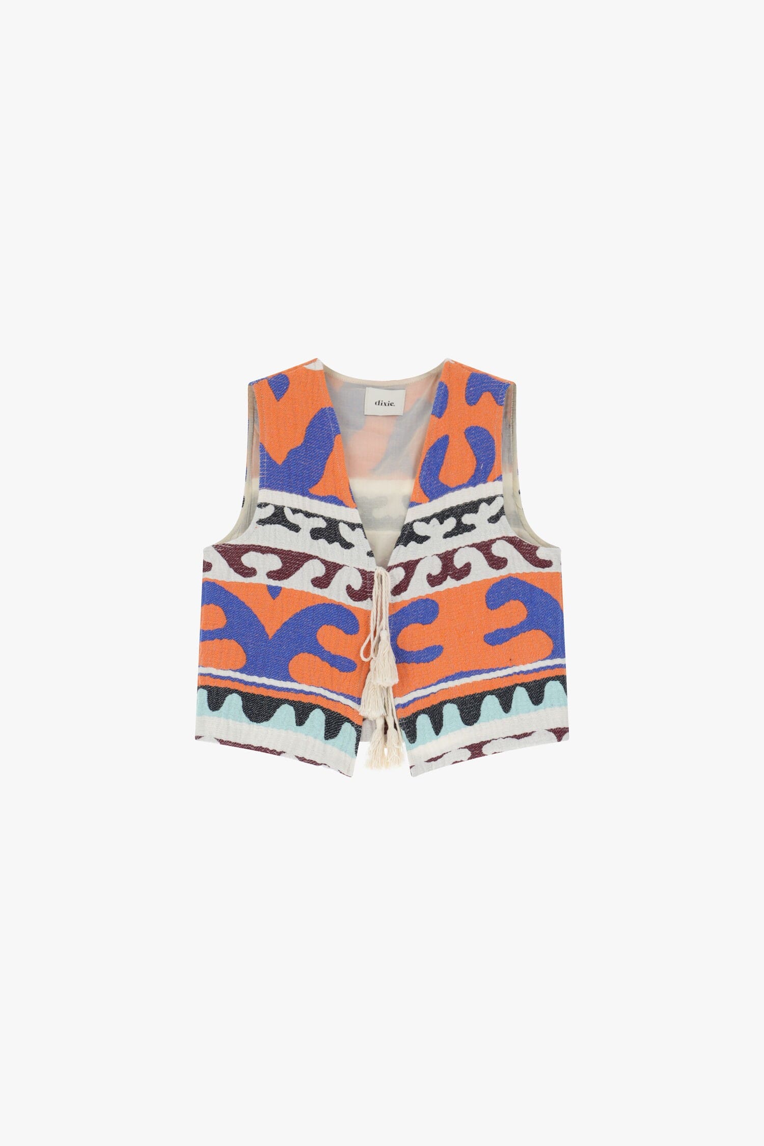 Vivid Abstract Pattern Vest Dixie
