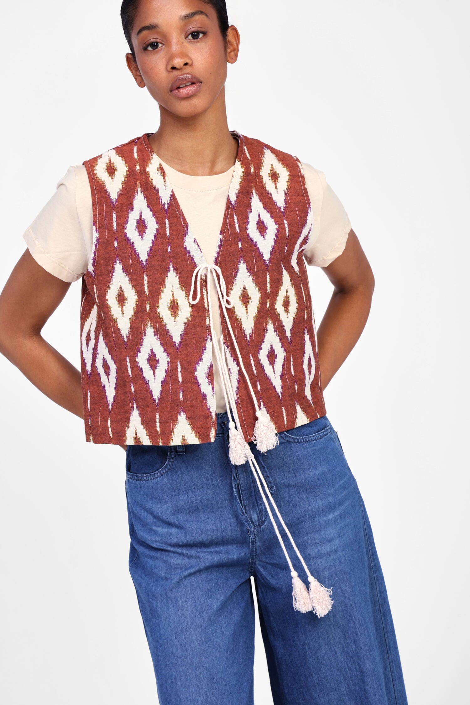 Gilet Con Motivo Geometrico Dixie