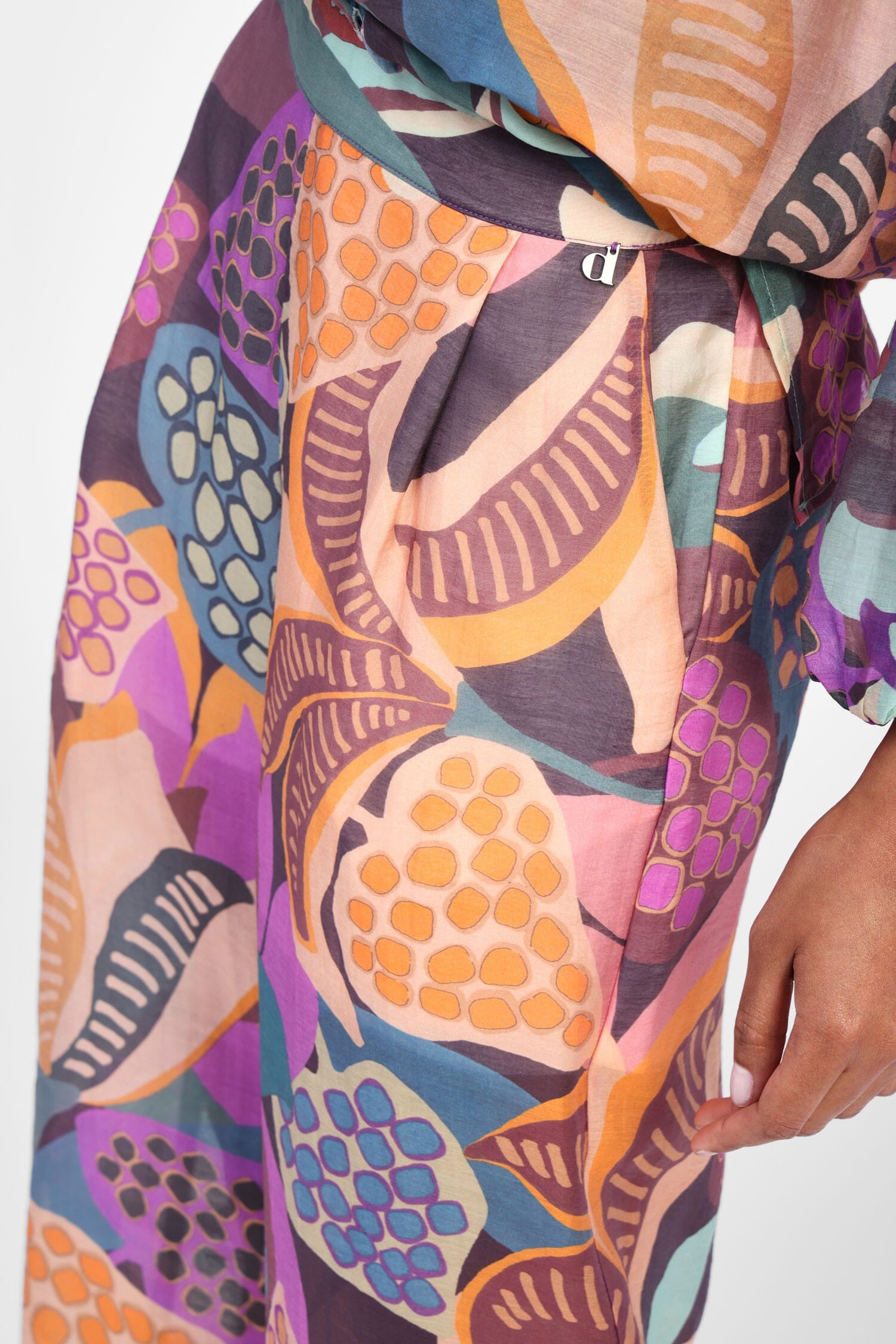 Pantaloni Ampi Con Motivo Floreale Dixie