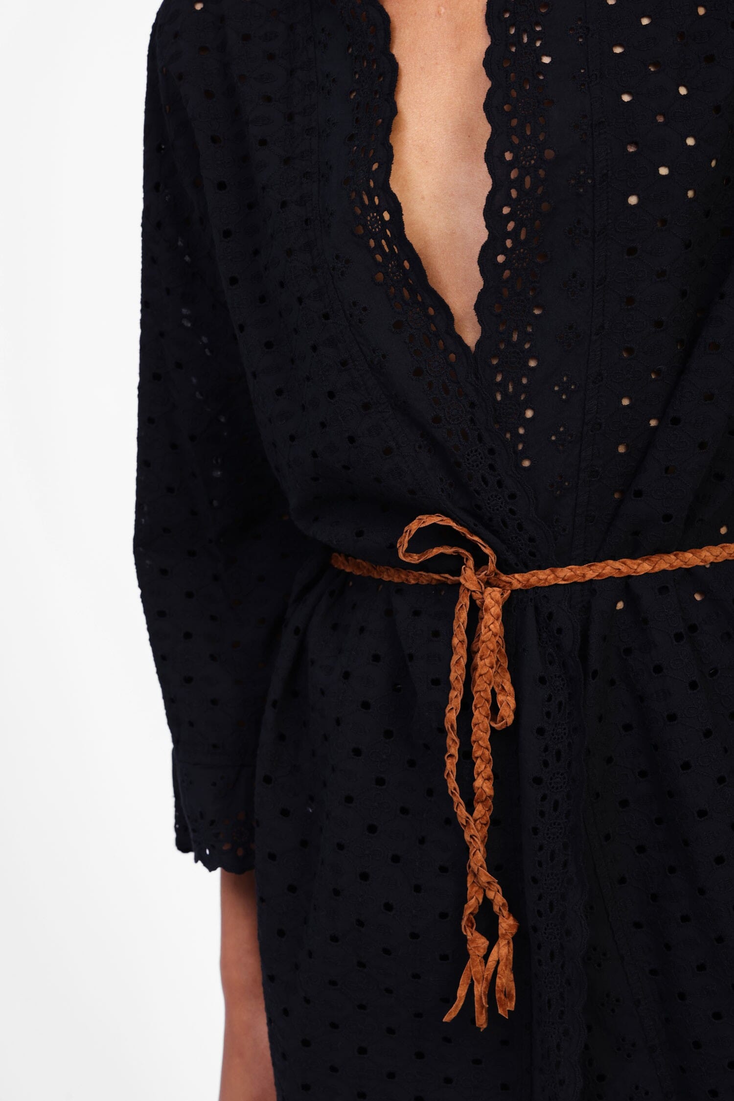 Cappotto Traforato Con Cintura Regolabile Dixie