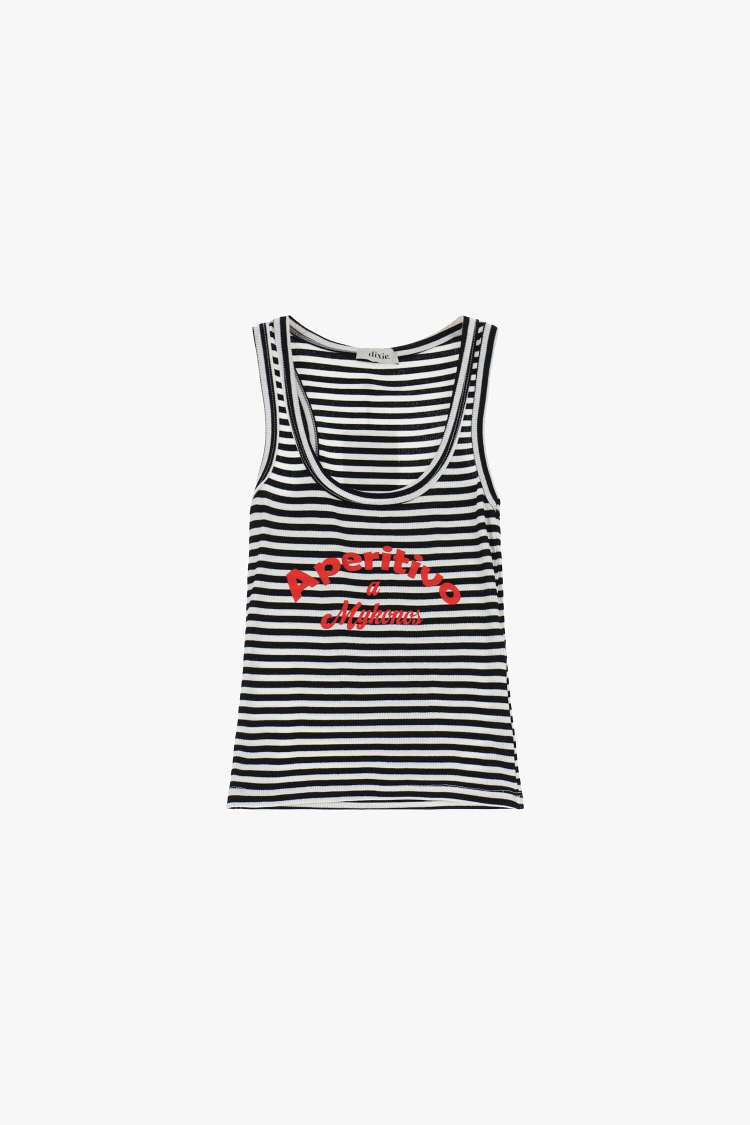 Canotta A Righe Con Scritta Dixie