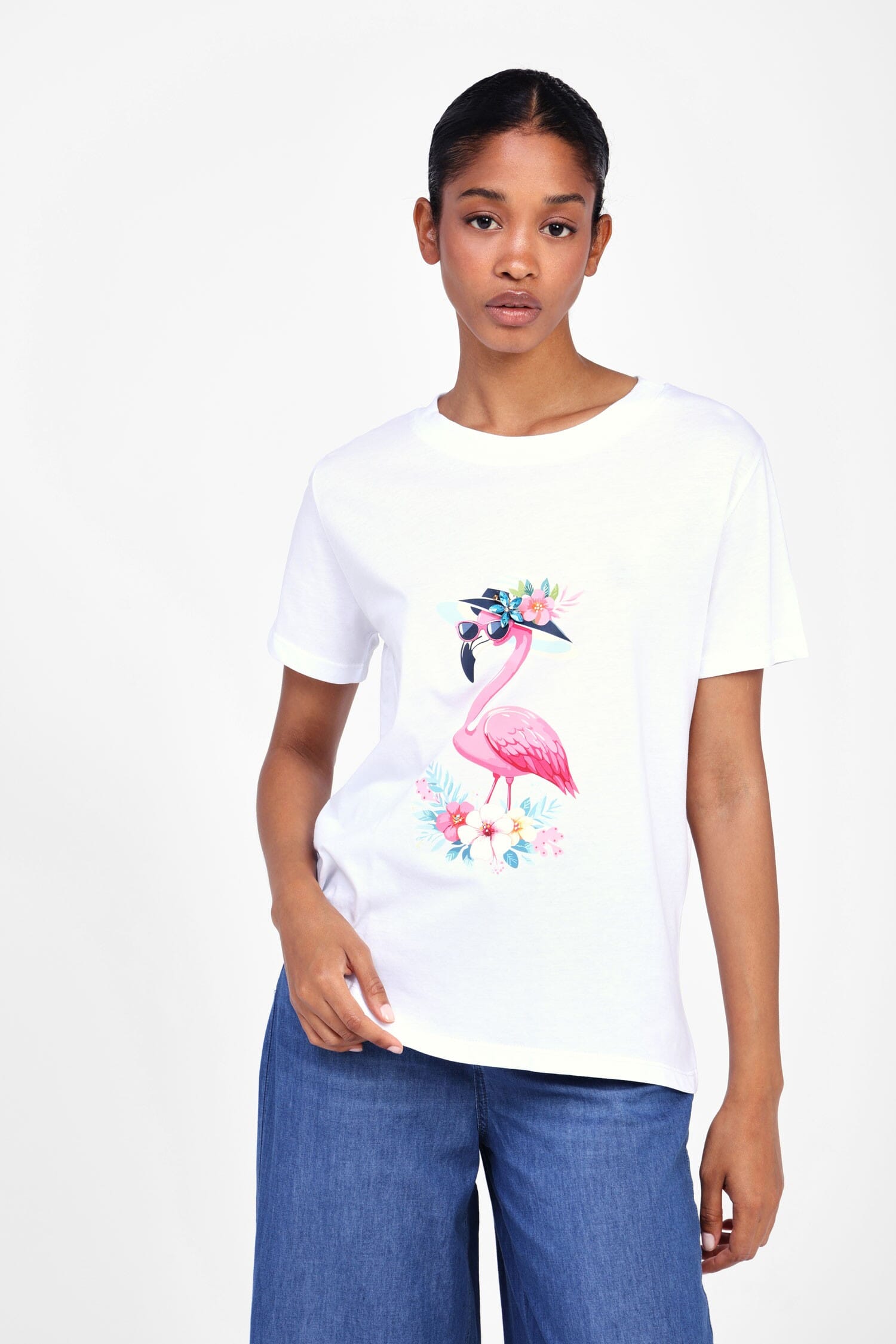 T-Shirt With Print And Short Sleeves Dixie Vestiti Firmati Life