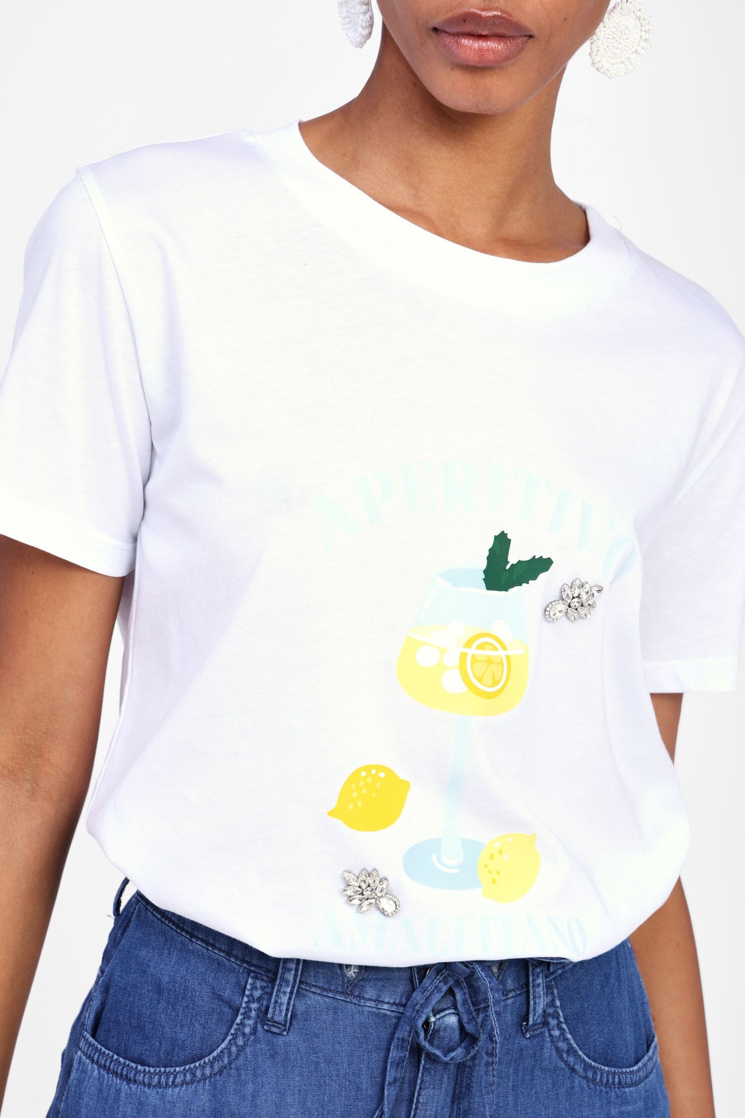 T-Shirt Con Stampa E Maniche Corte Dixie