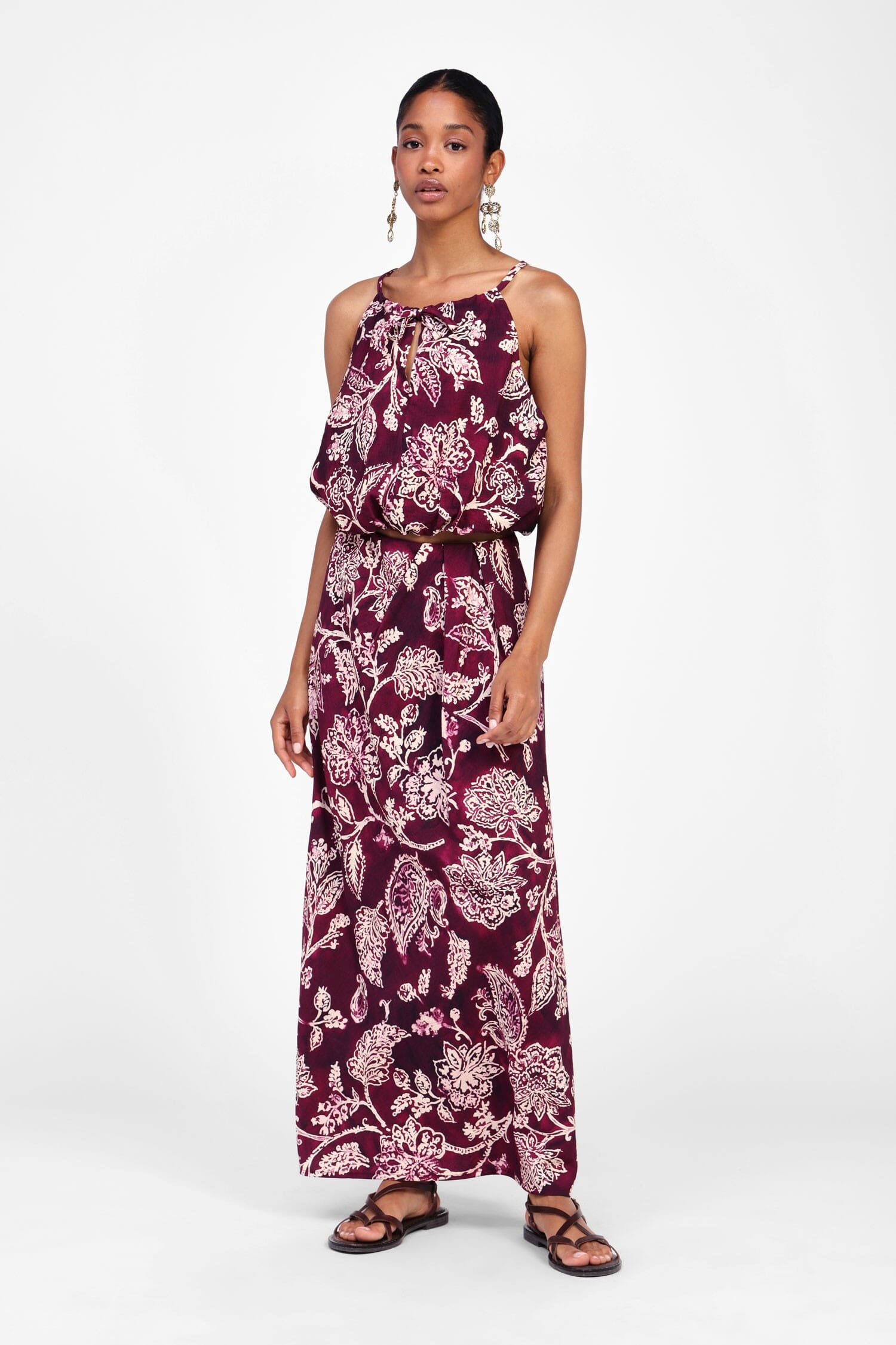 Gonna Lunga Stampata Floreale Dixie