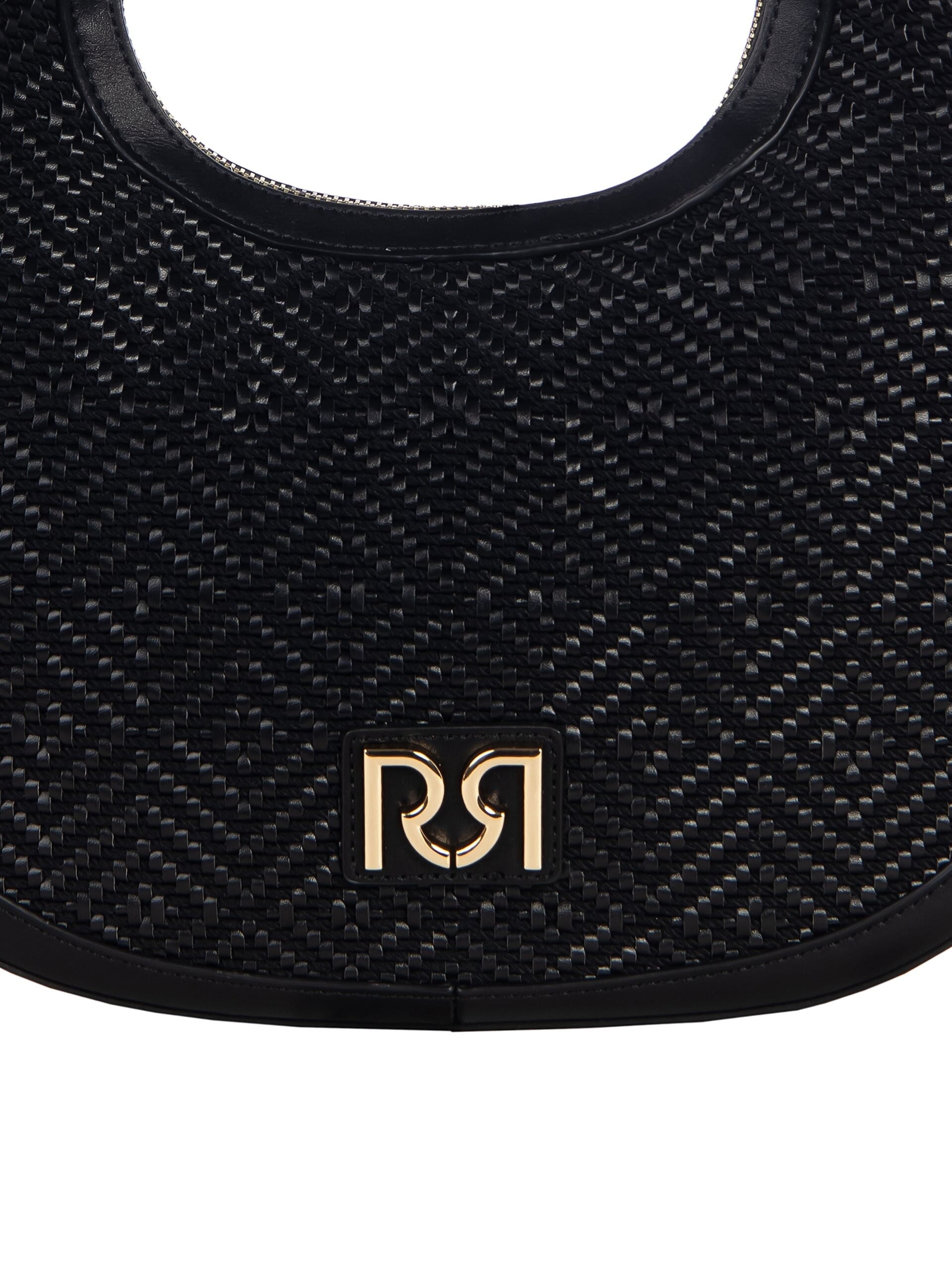 Borsa Da Spalla In Tessuto Intrecciato A Rombi Con Tracolla Rimovibile Rinascimento