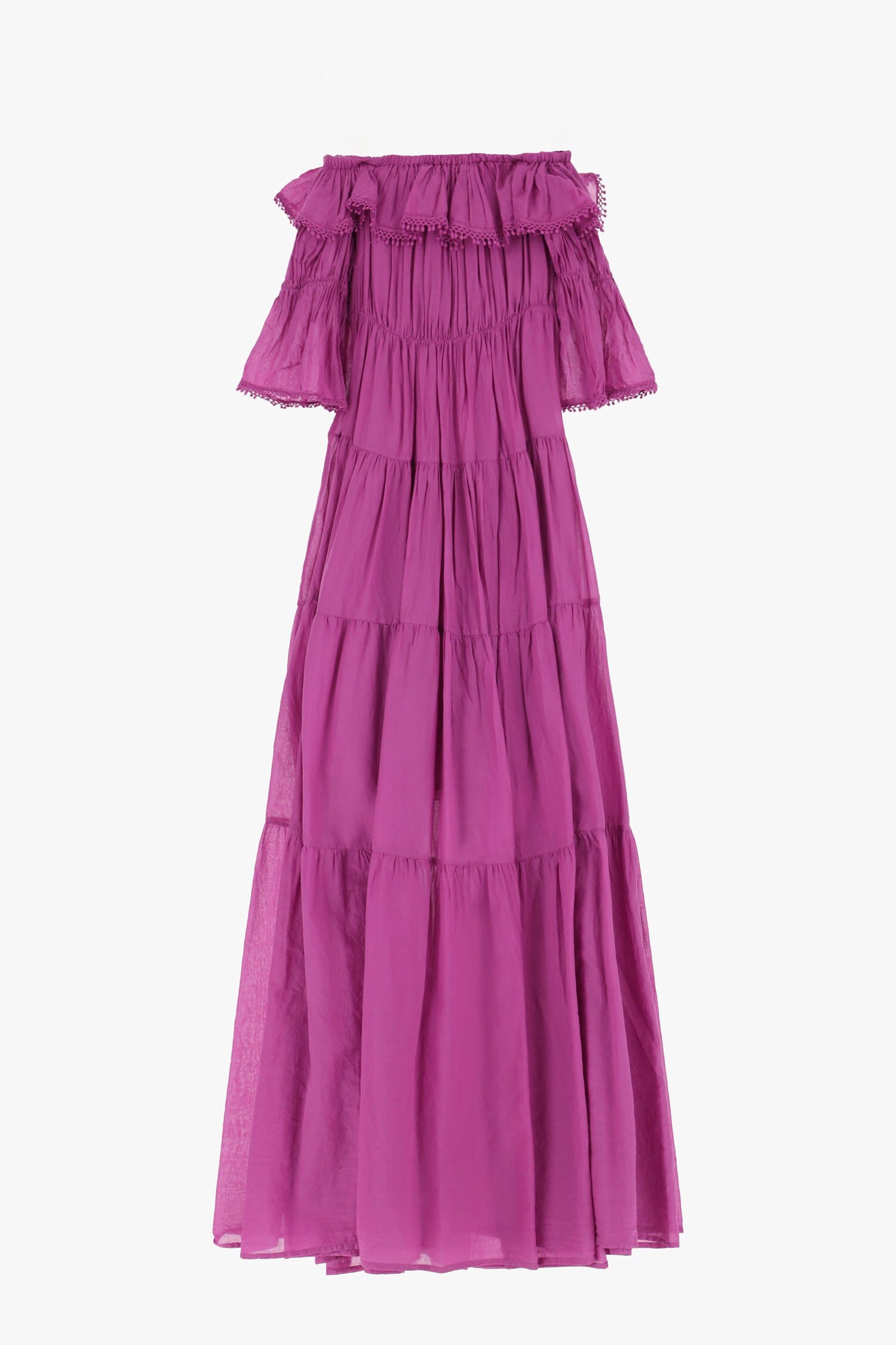 Abito Con Spalle Scoperte E Balze Dixie