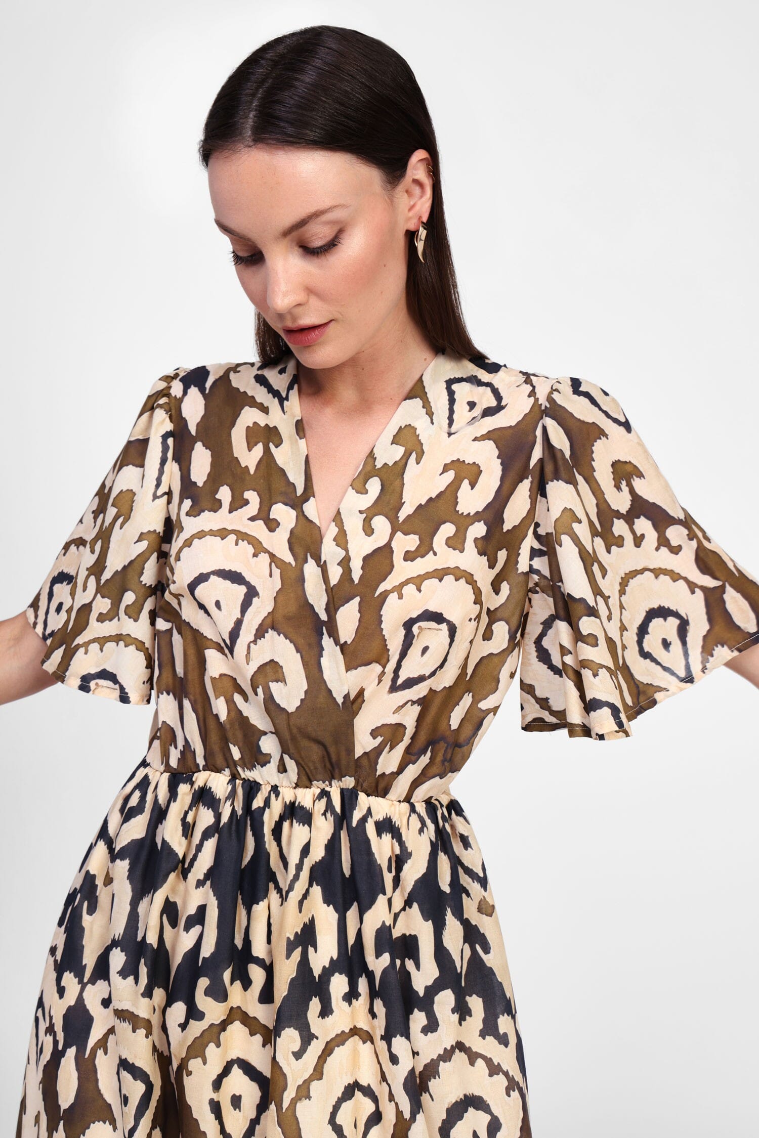 Abito Con Scollo E Maniche Ampie Dixie