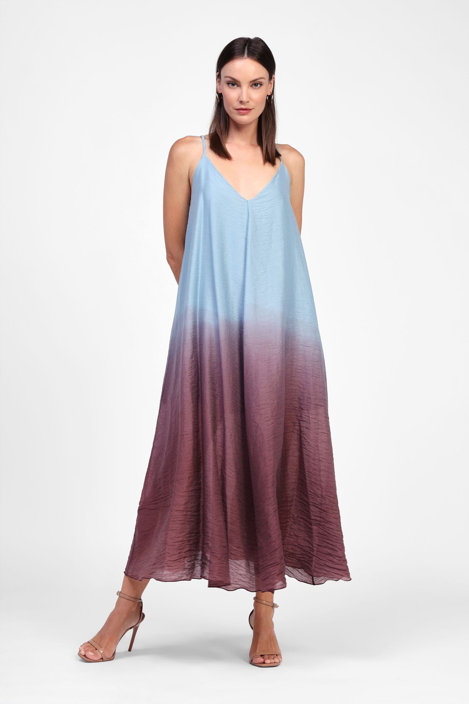 Vestito Lungo Con Spalline Sottili Dixie