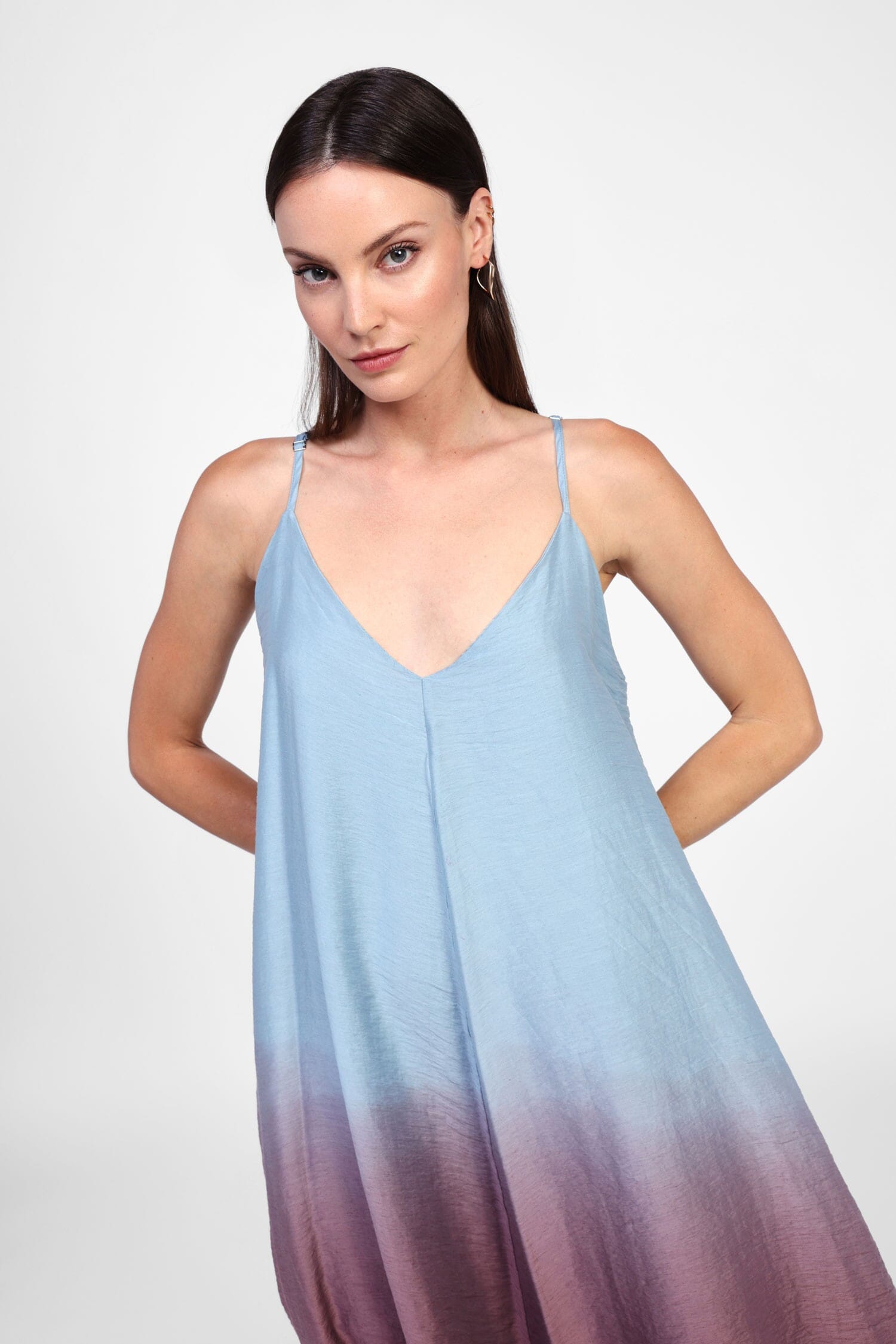 Vestito Lungo Con Spalline Sottili Dixie