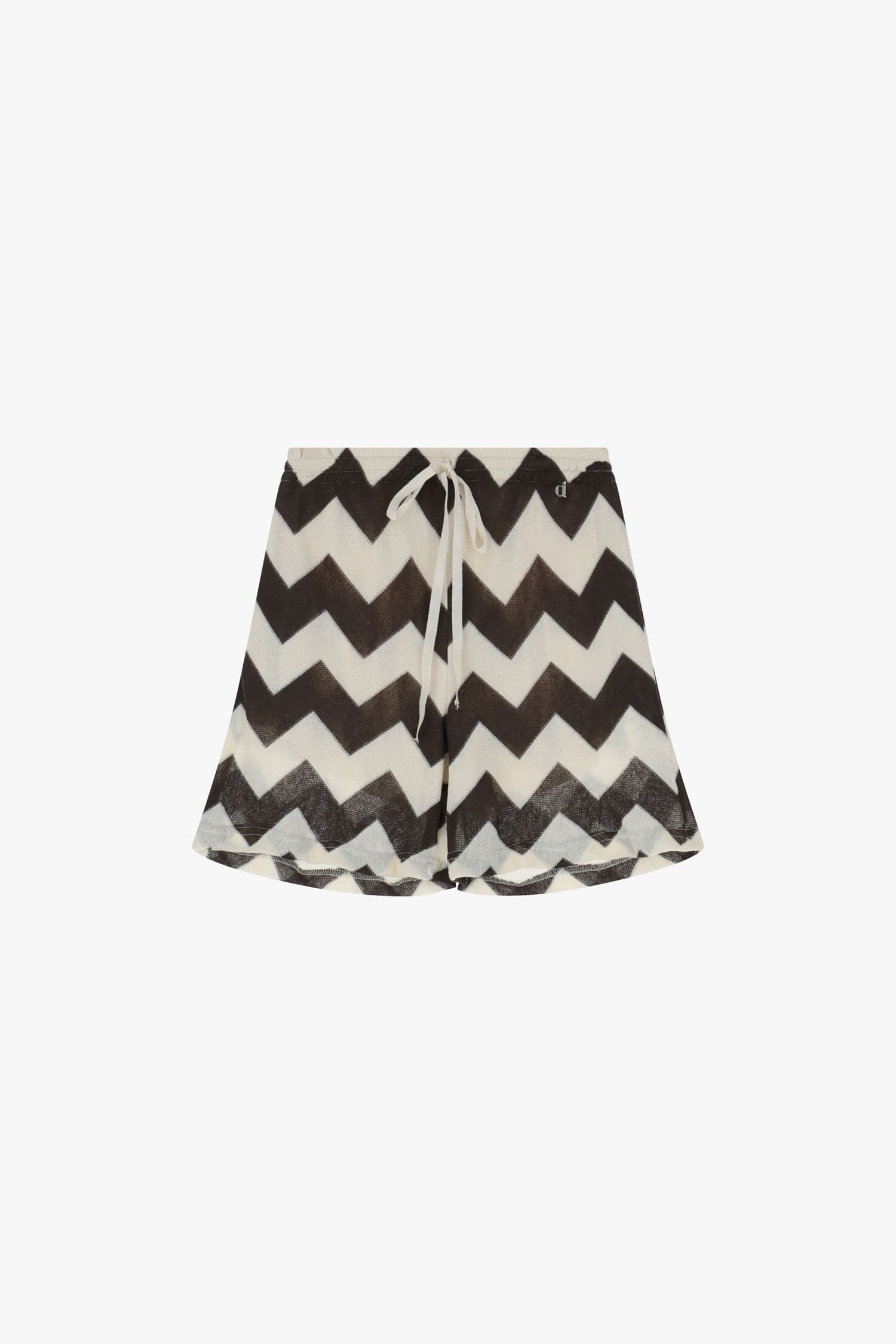 Shorts Con Motivo A Zigzag E Coulisse Dixie