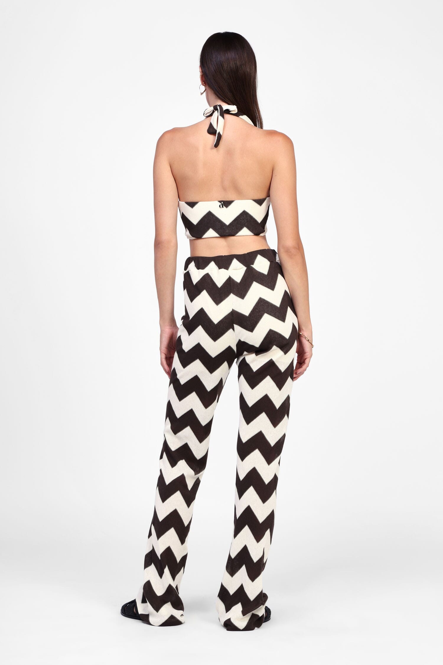 Pantaloni Ampi A Zigzag Dixie