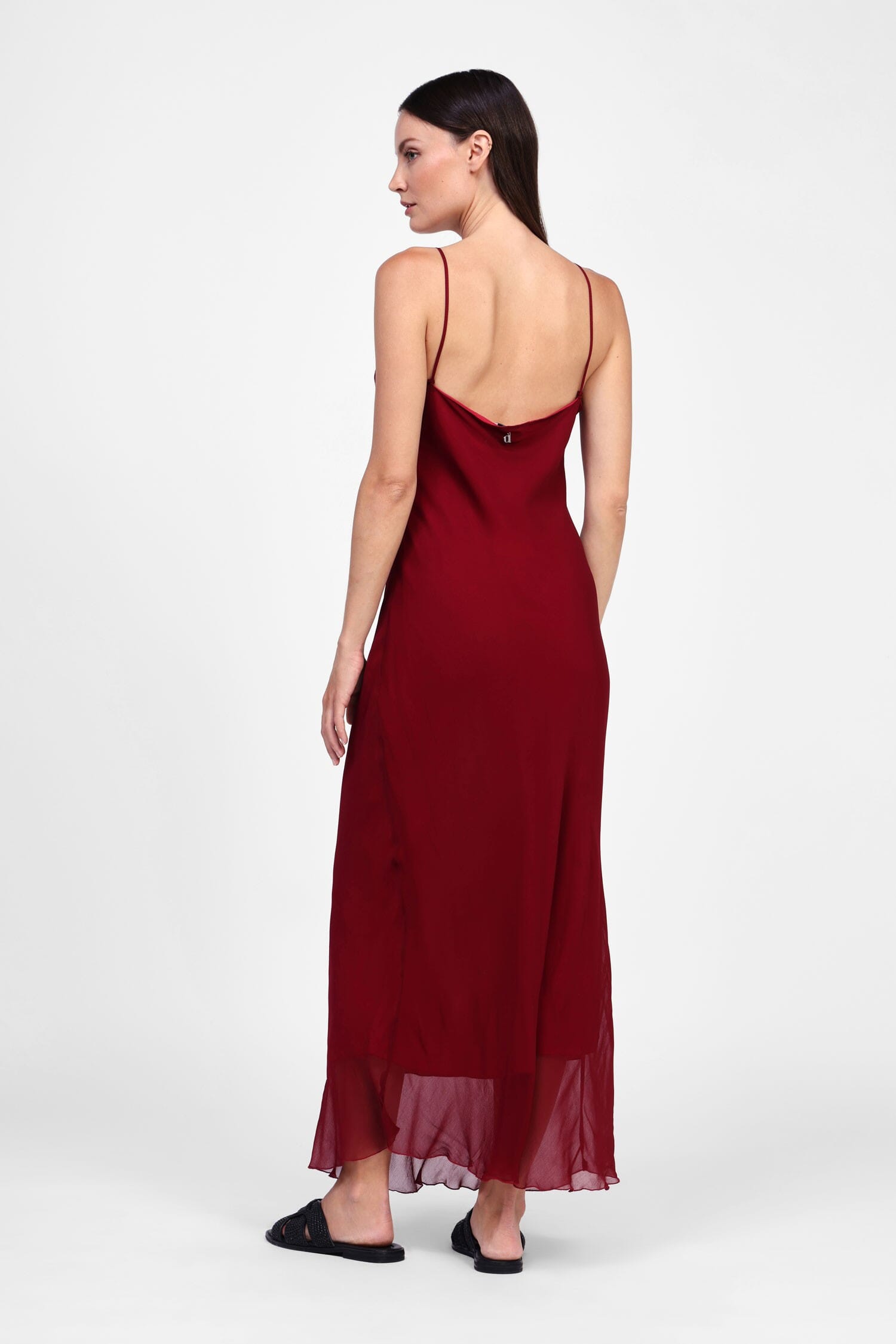 Abito Con Spalline Sottile E Balze Dixie