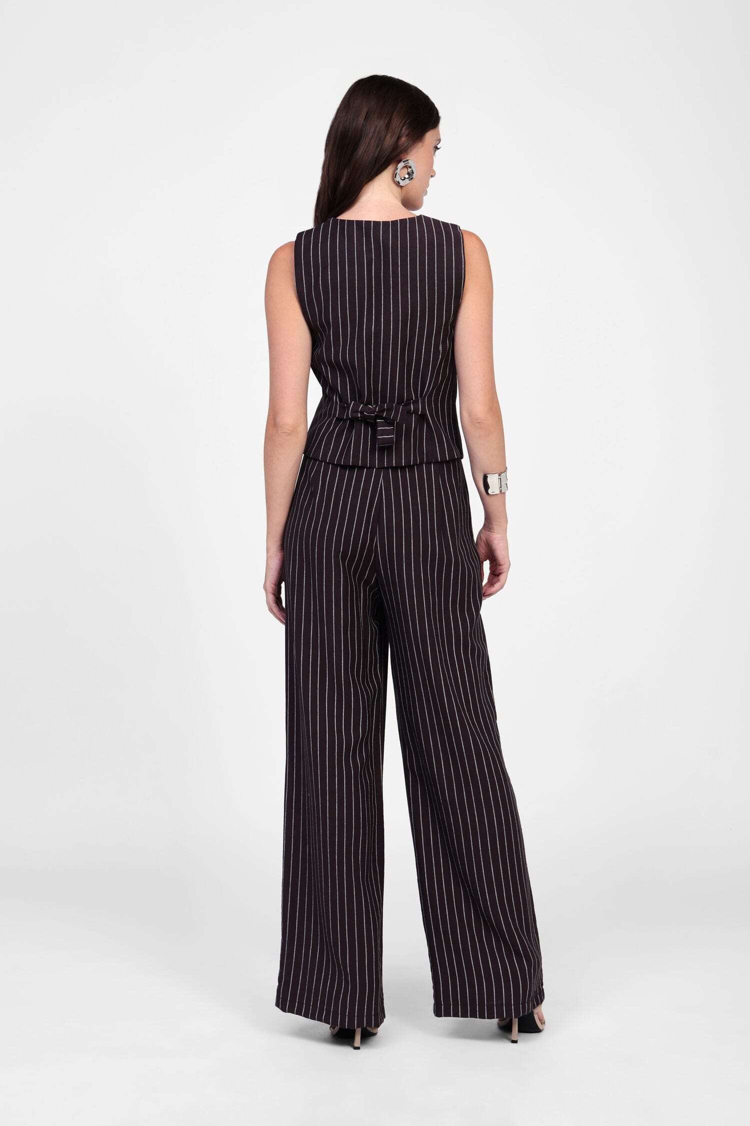 Pantaloni A Righe Larghi Eleganti Dixie