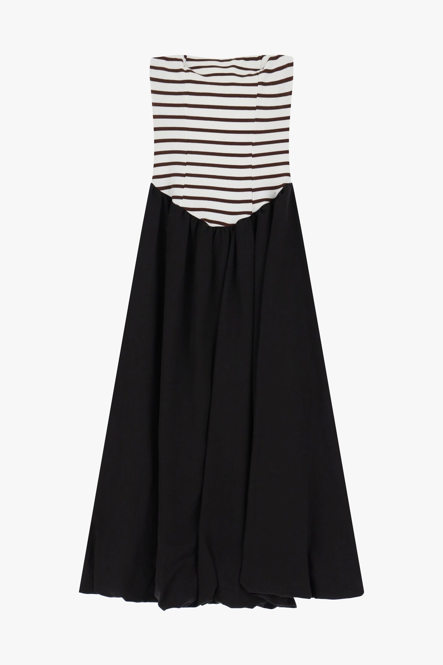 Abito Lungo A Righe E Volumi Dixie