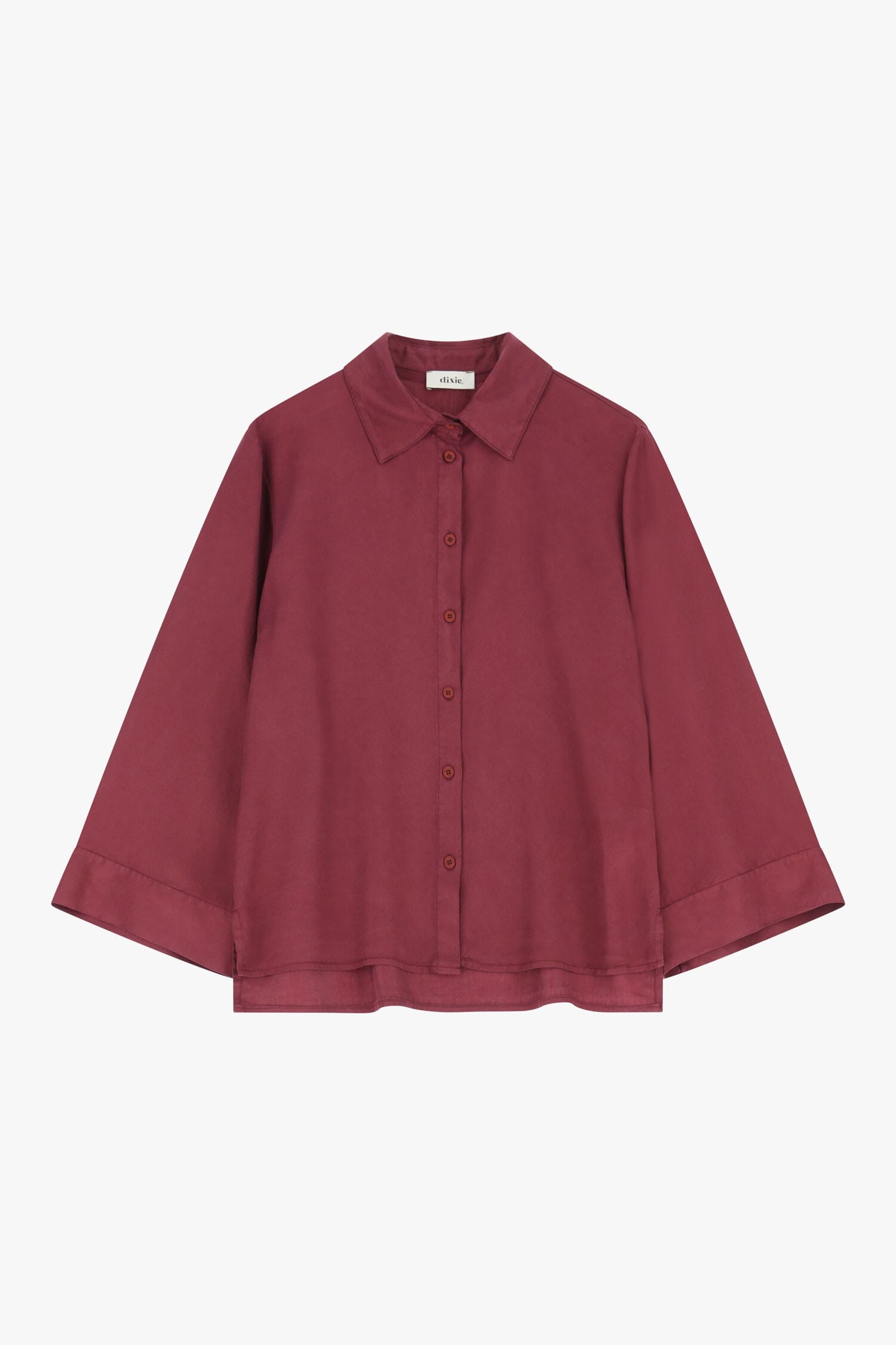 Chemise à manches larges et col Dixie classique