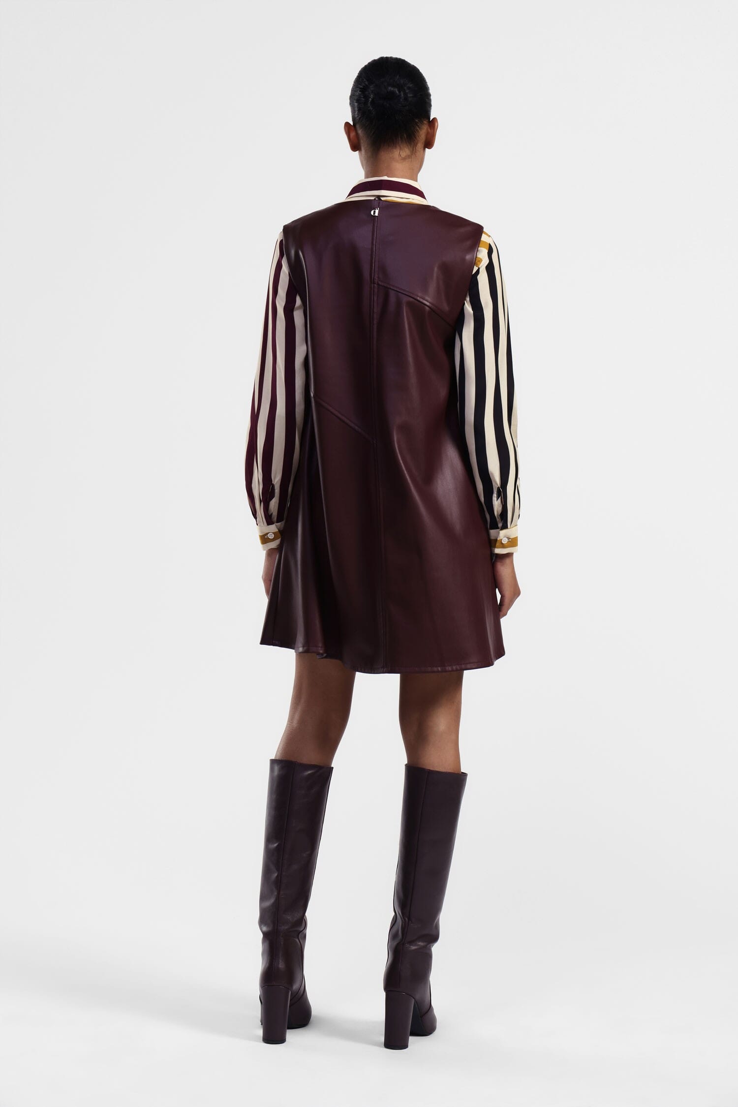 Vestito Corto A Blocchi Con Zip Dixie