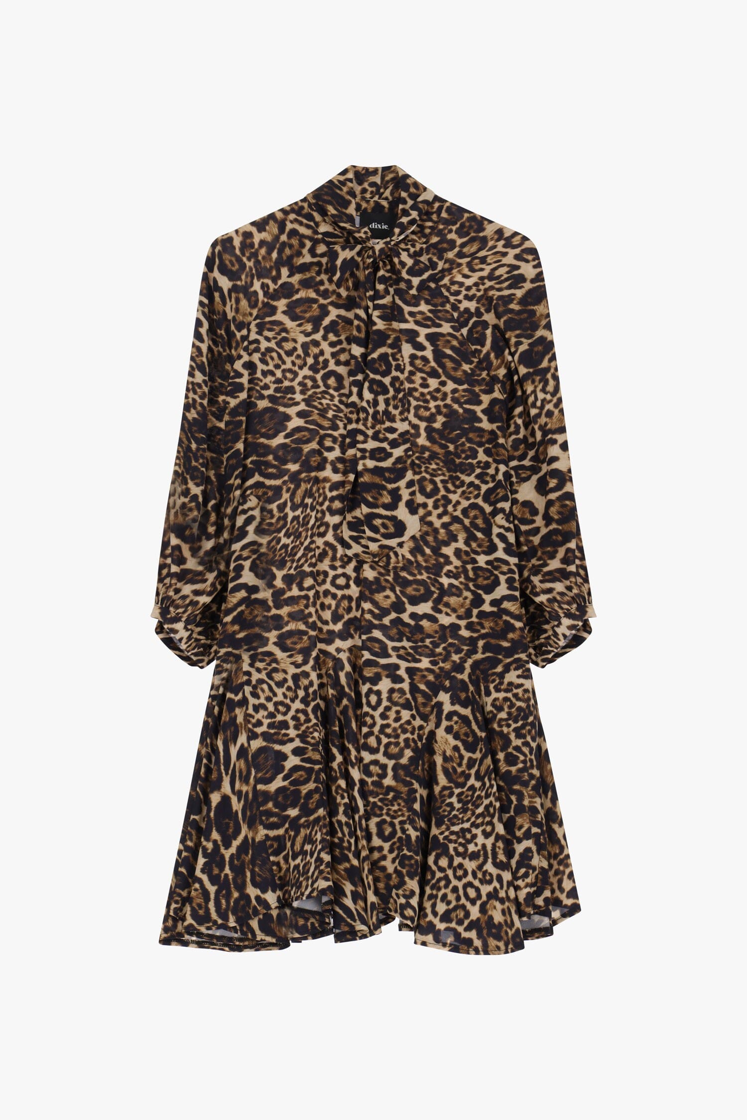 Abito Corto Maculato Con Maniche 3/4 Dixie