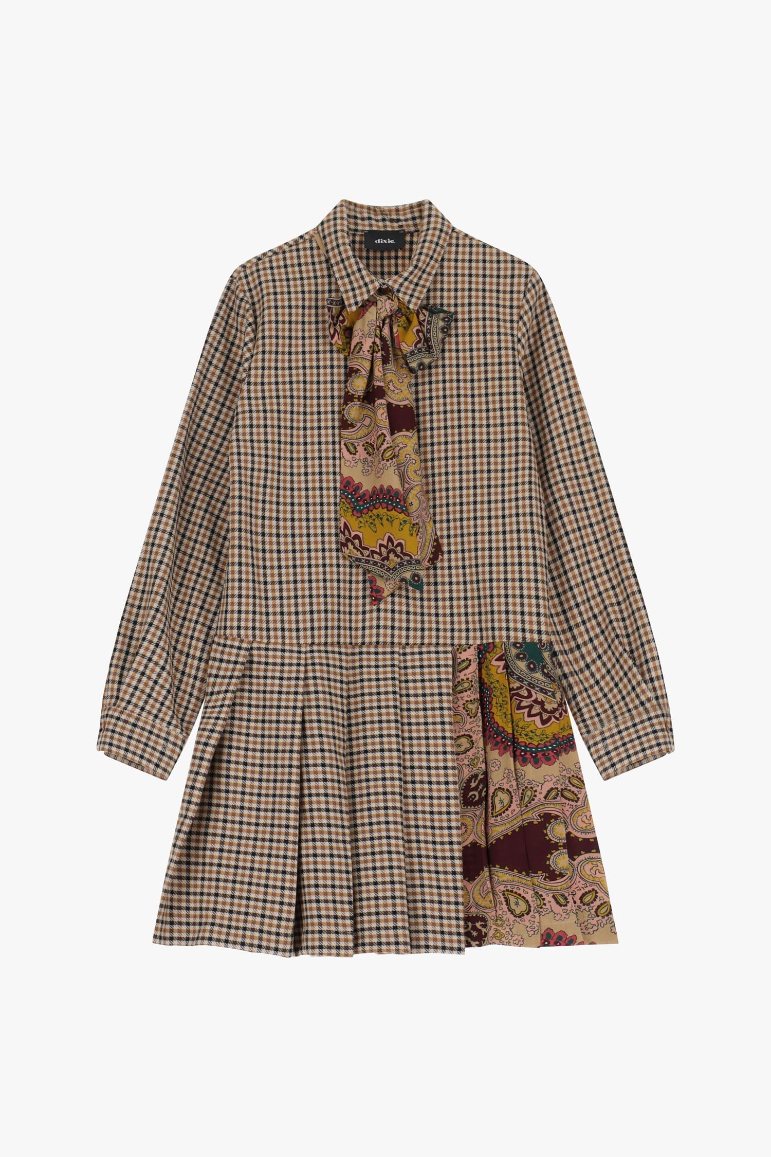 Vestito Con Colletto Classico E Stampa Dixie