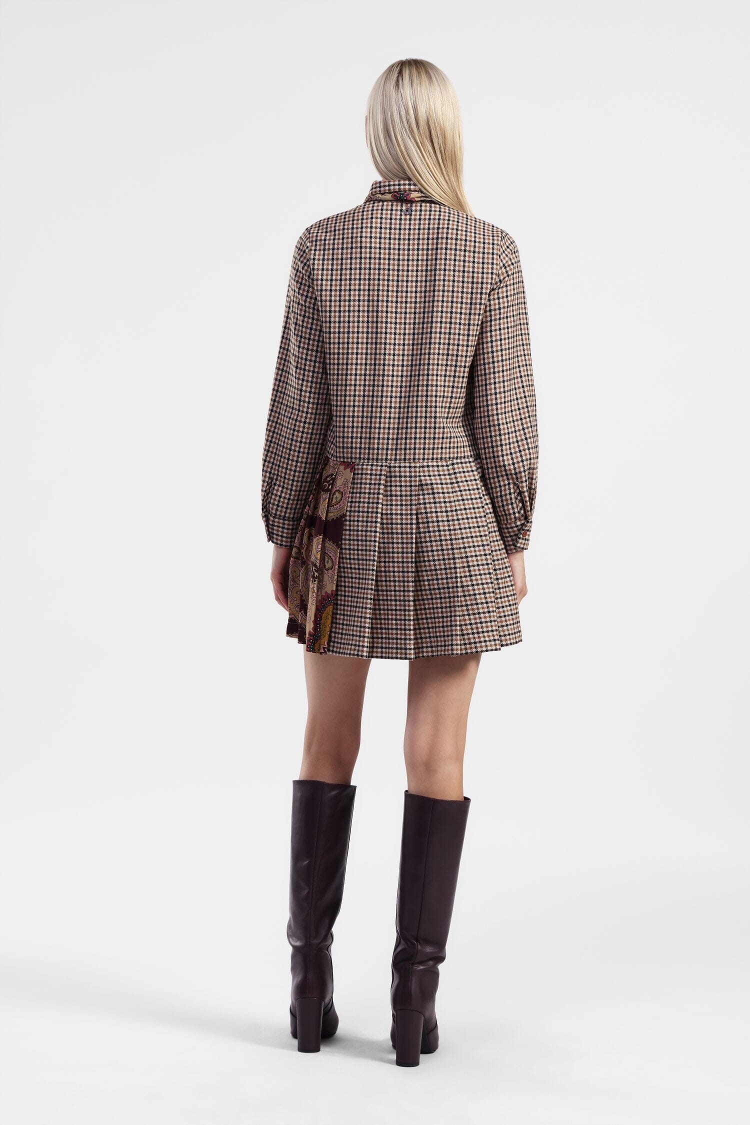 Vestito Con Colletto Classico E Stampa Dixie