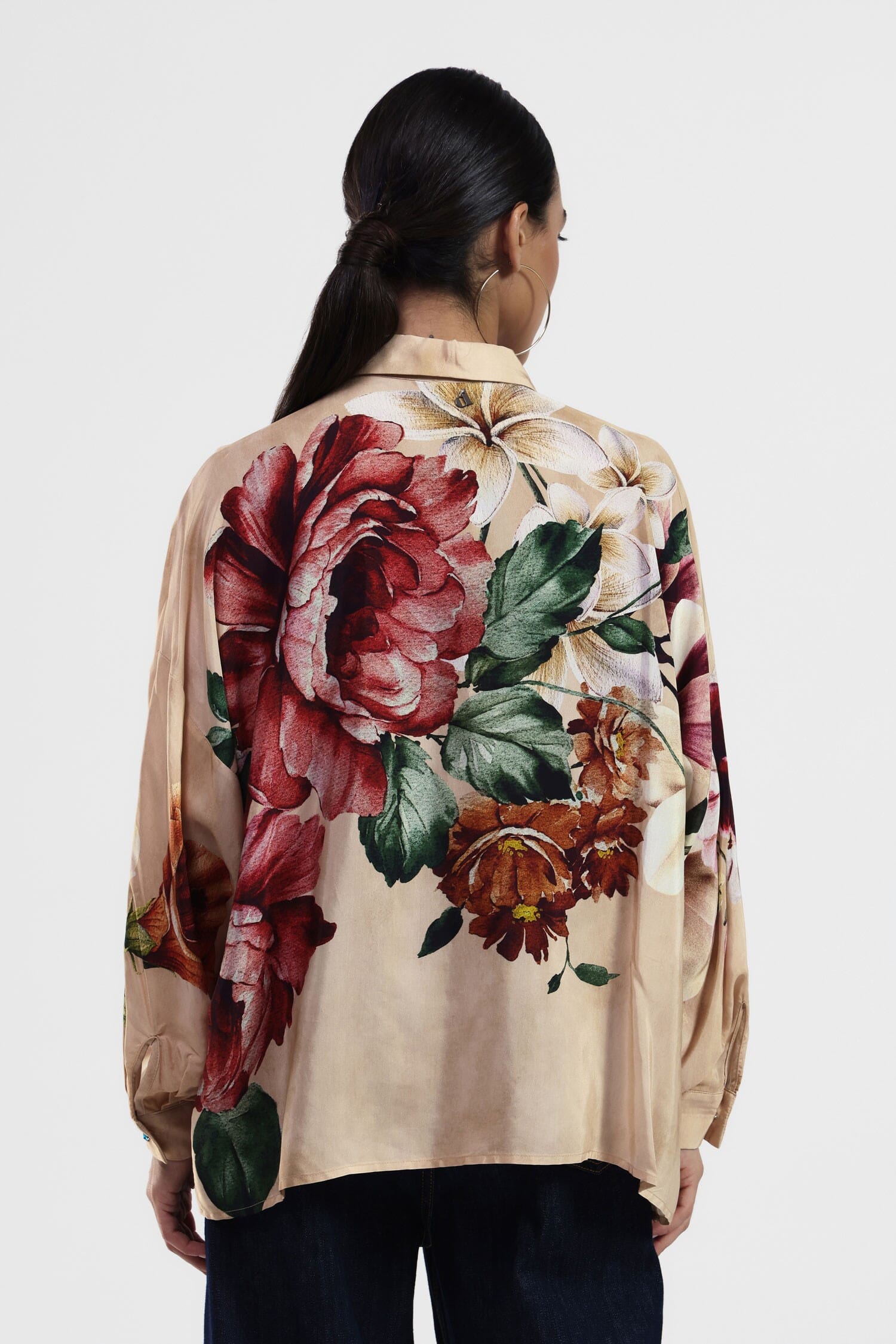 Camicia Con Stampe Floreali E Collo Classico Dixie