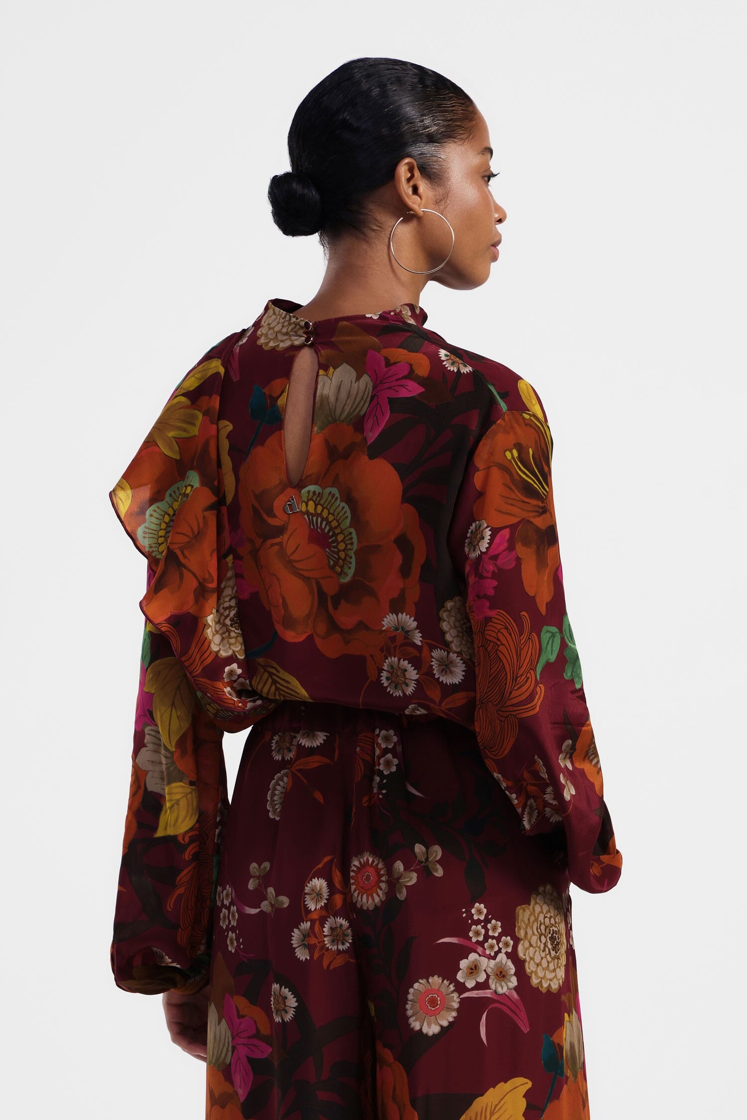 Chemise à manches longues à imprimé floral Dixie