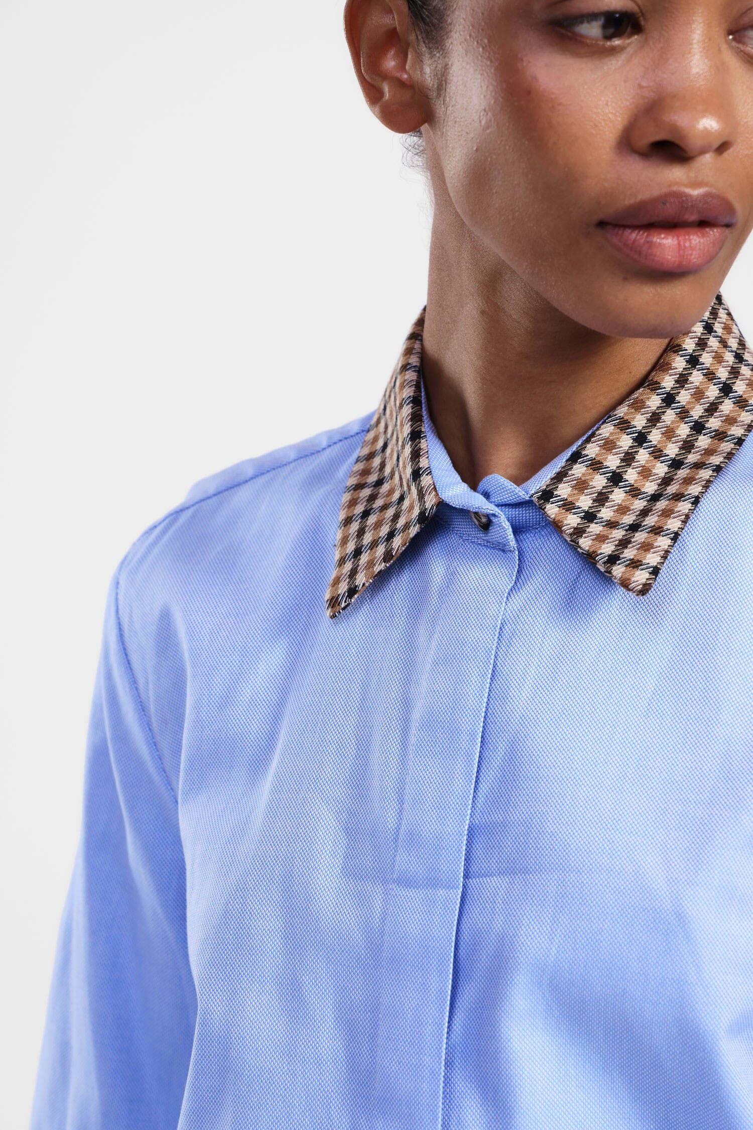 Chemise à col contrasté Dixie