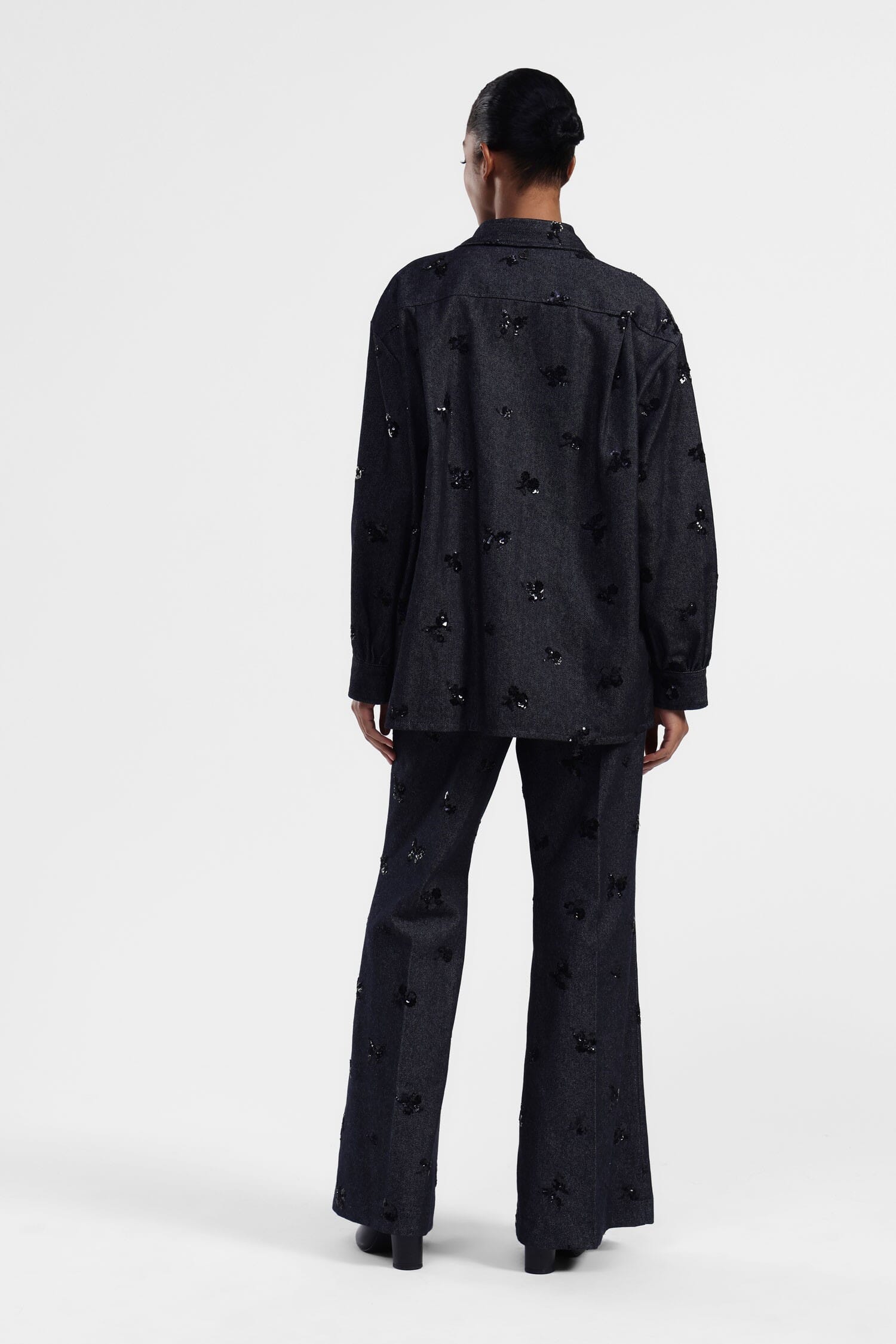 Pantaloni Svasati Stampa Floreale Dixie