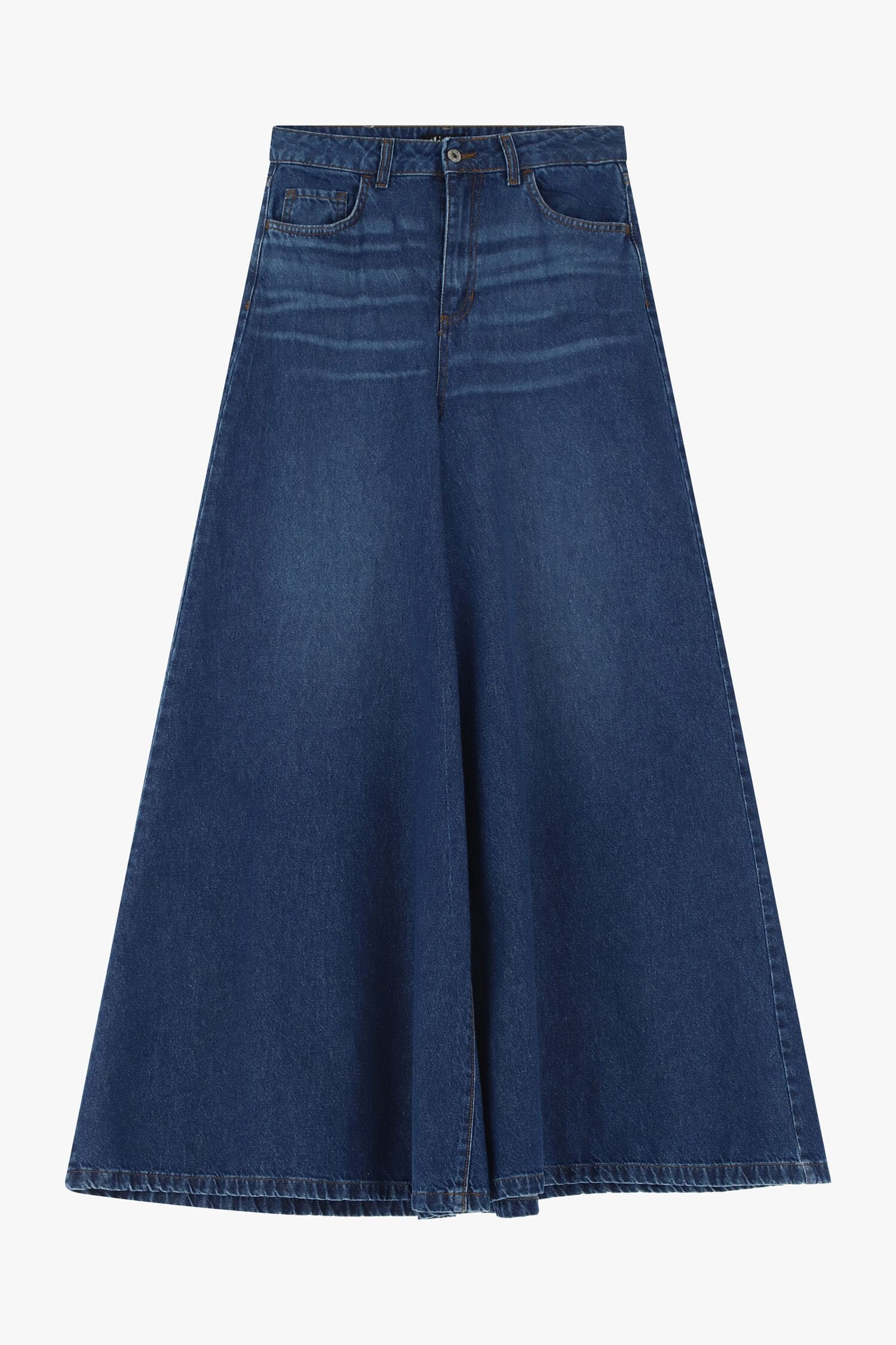 Jeans A Gamba Larga Con Vita Alta Dixie