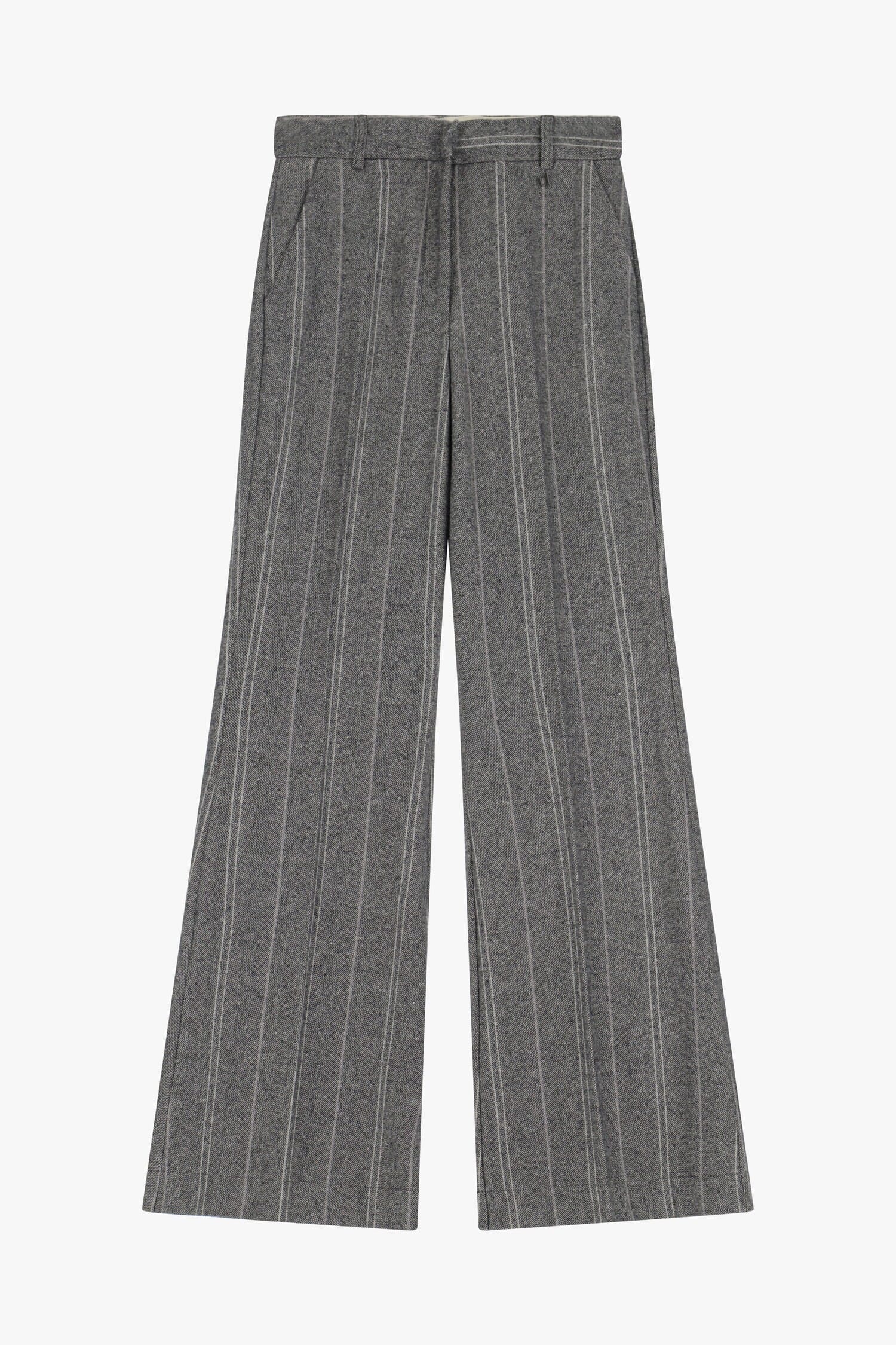 Pantalon rayé à jambes larges Dixie