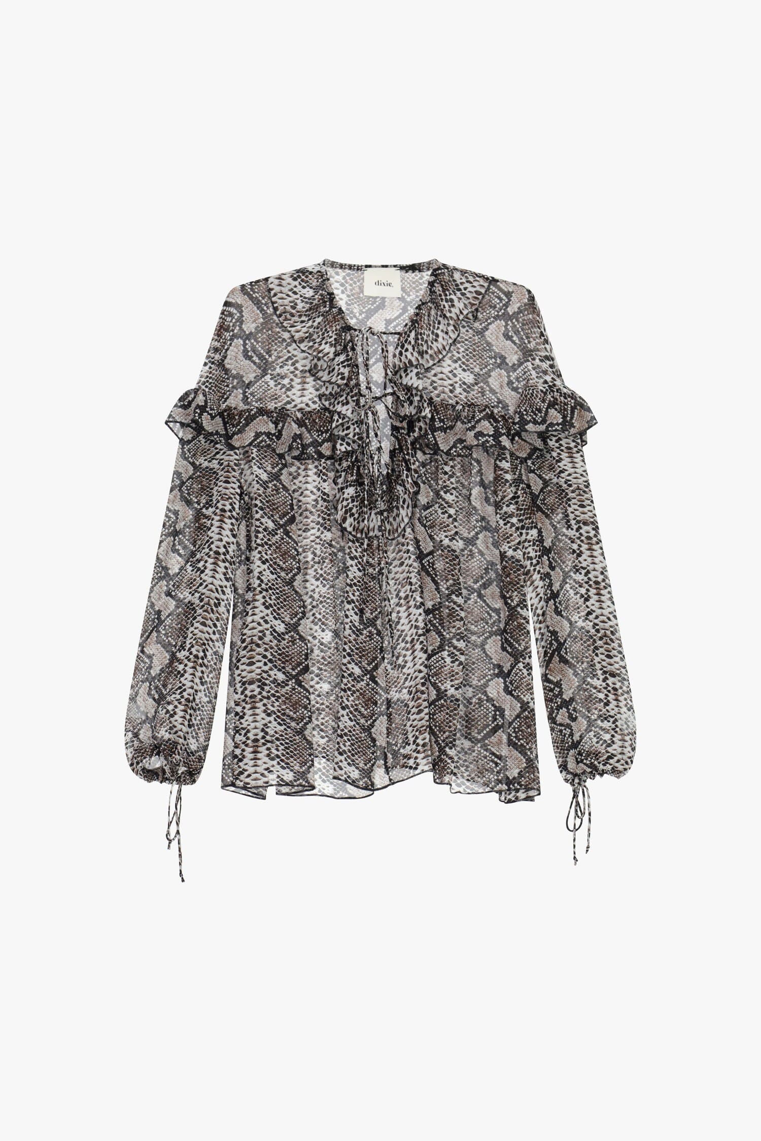 Chemise à motif Dixie et volants