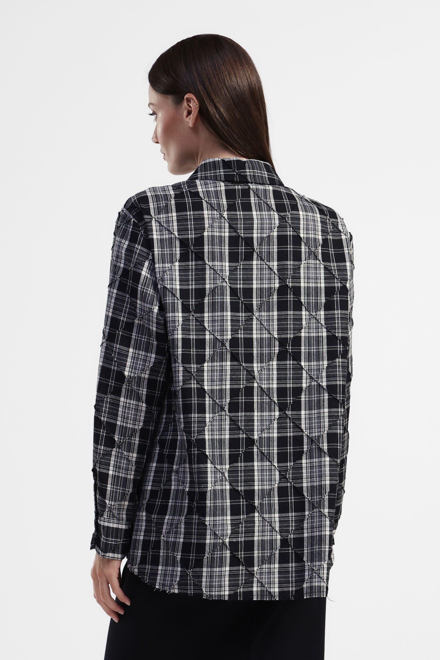 Camicia A Quadri Con Collo Classico Dixie