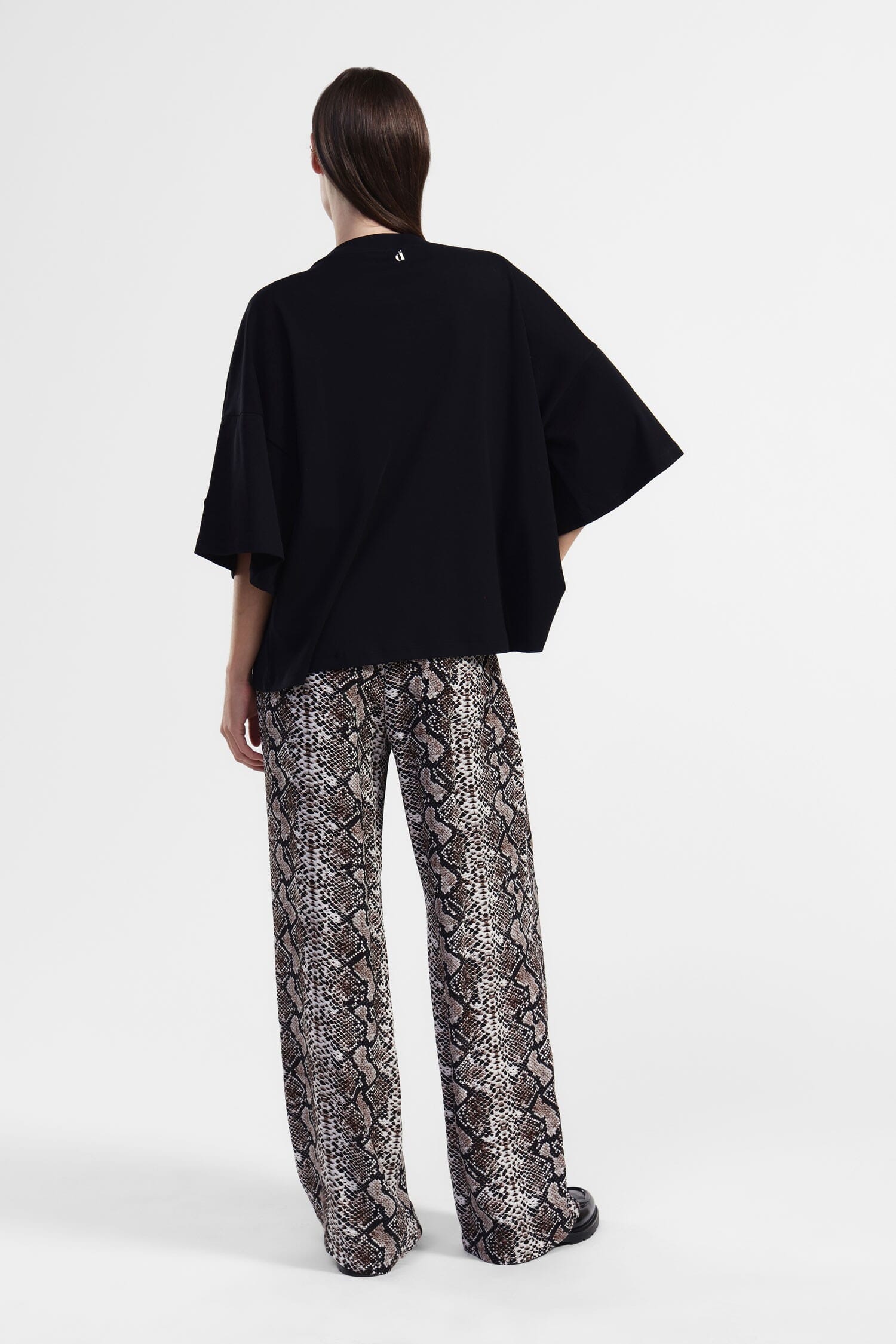 Pantalon large Dixie à motif de serpent
