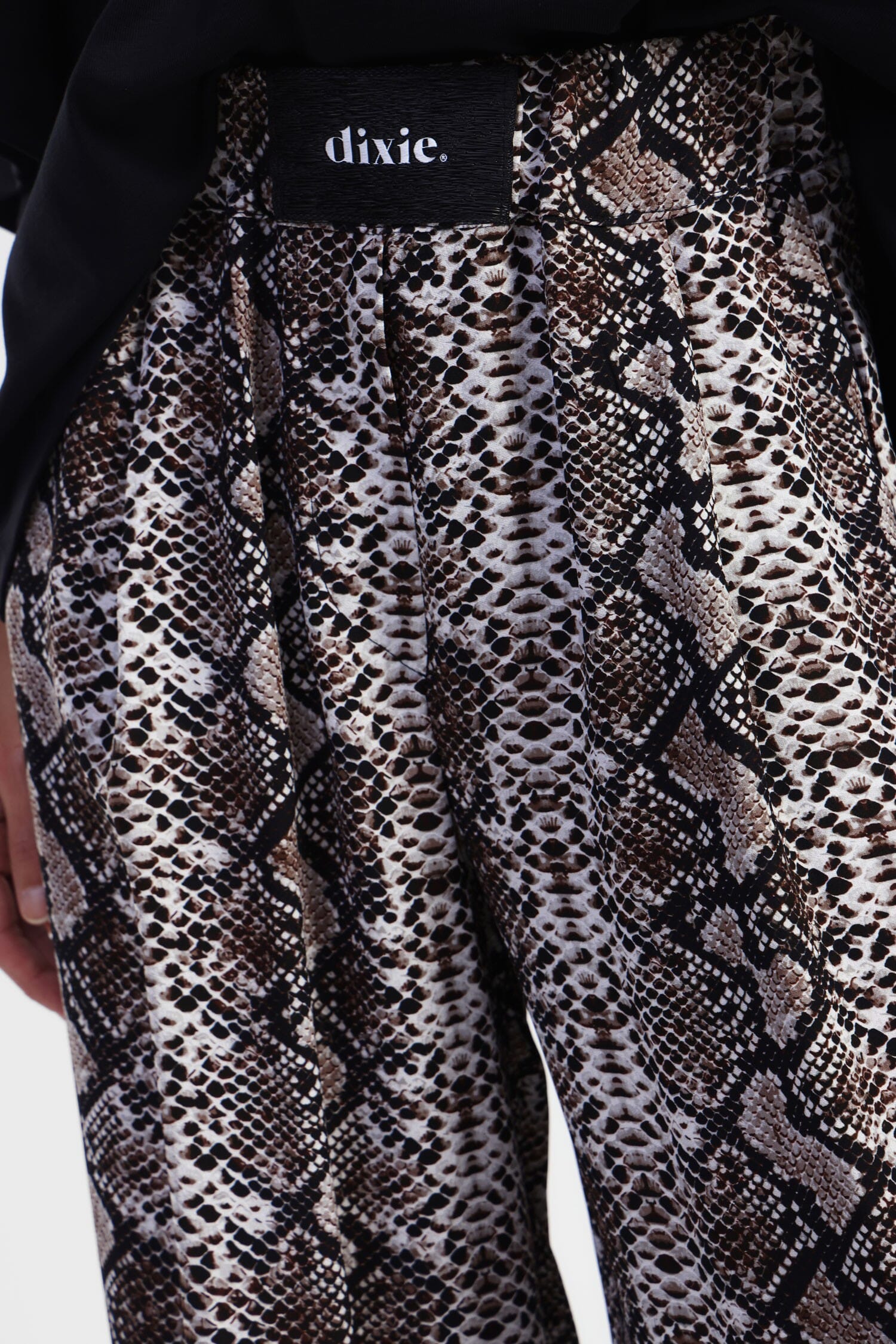 Pantalon large Dixie à motif de serpent