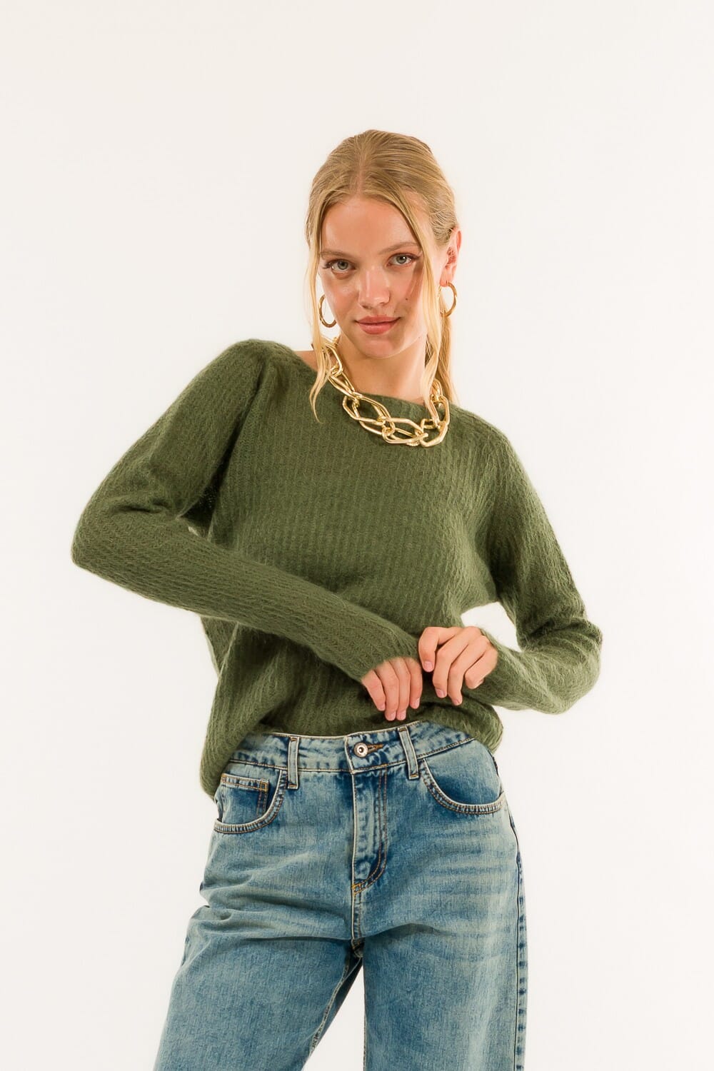 Kontatto - Pull à col bateau