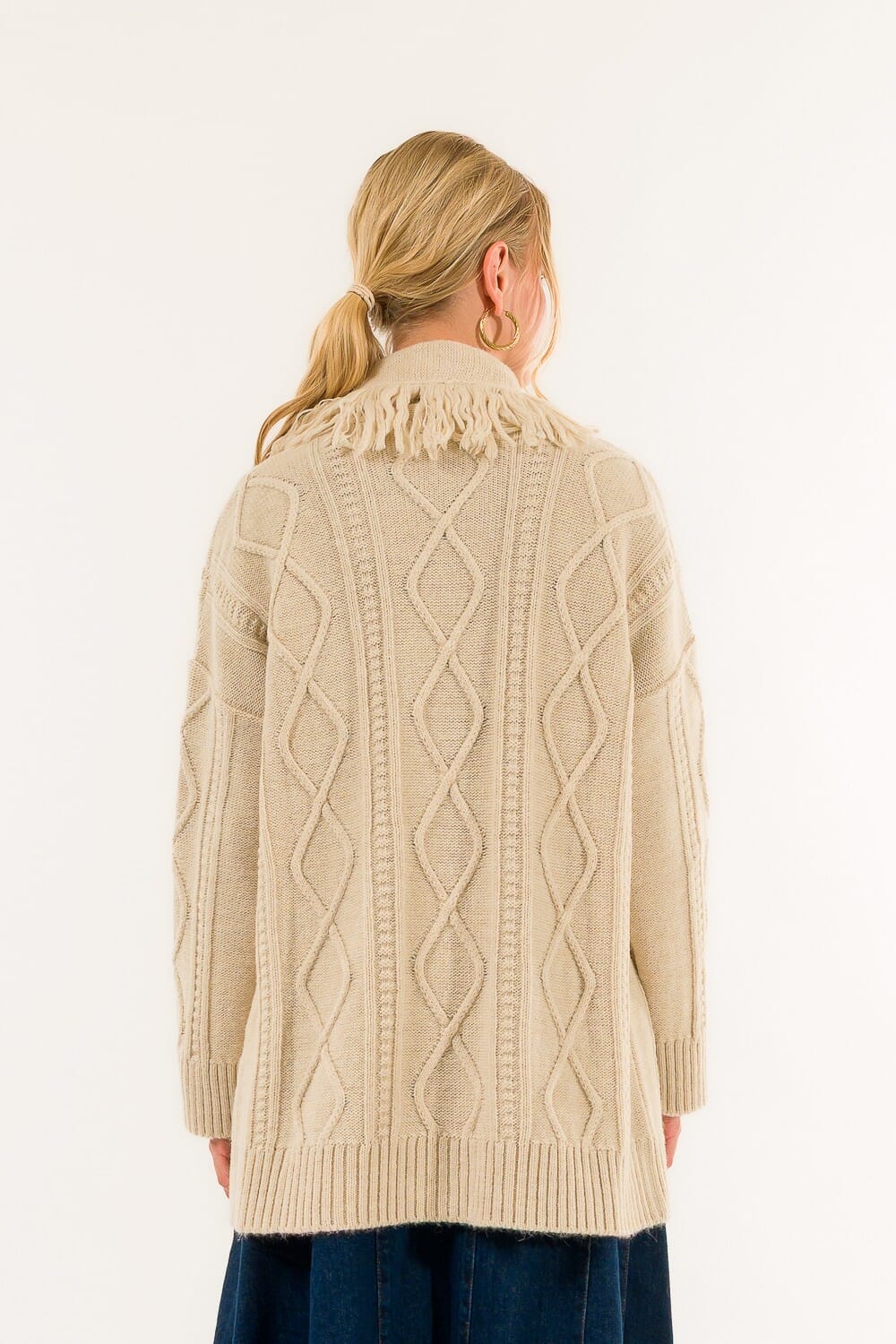 Kontatto Fringed Cardigan