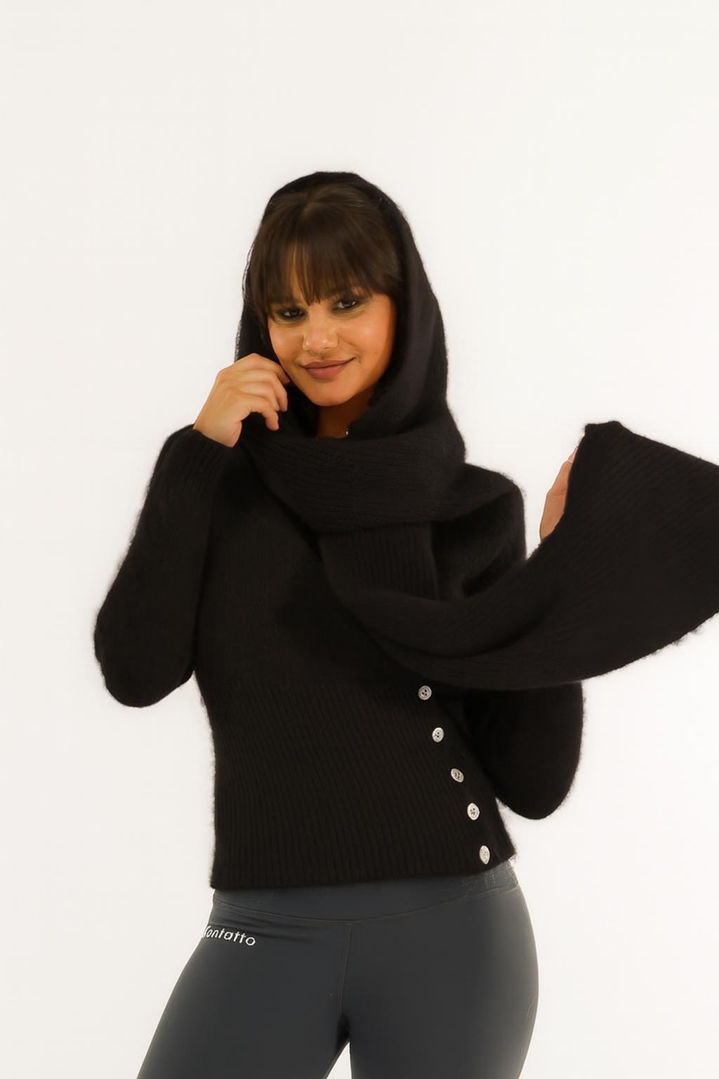 Sciarpa Con Cappuccio Kontatto